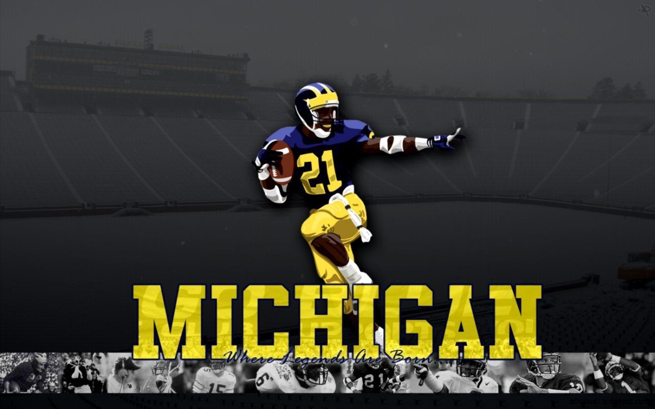 HD Fußball, Michigan, College, Hintergrund, Sport, 1340x840 HD Desktop