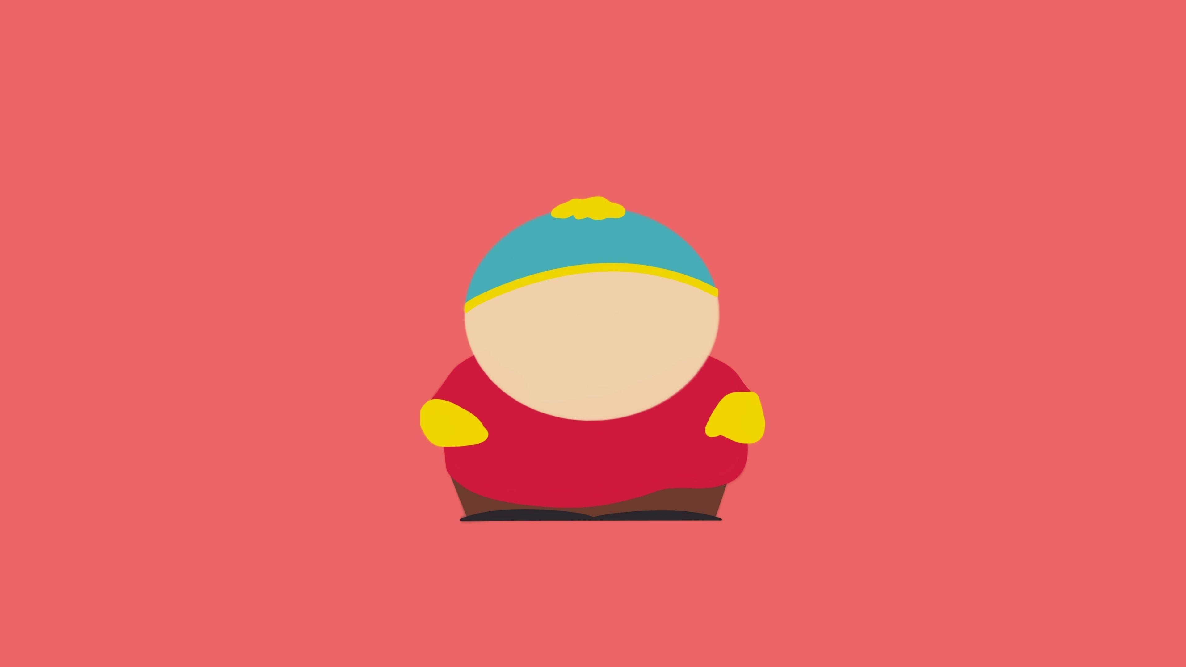 Eric Cartman, Minimalistisches 4K Bild, South Park, Zeichentrickfigur, HD, 3840x2160 4K Desktop