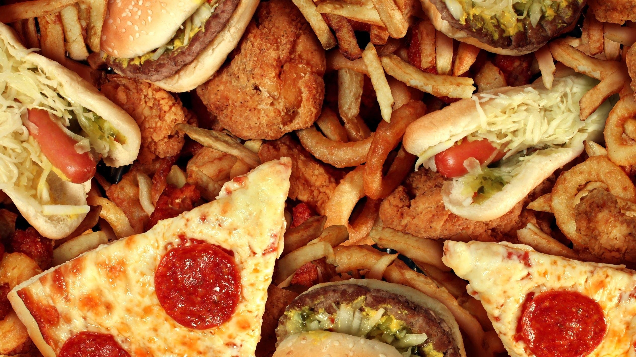 Junk Food, HD Bild, Lebensmittel, Hintergrund, Farbenfroh, 2560x1440 HD Desktop