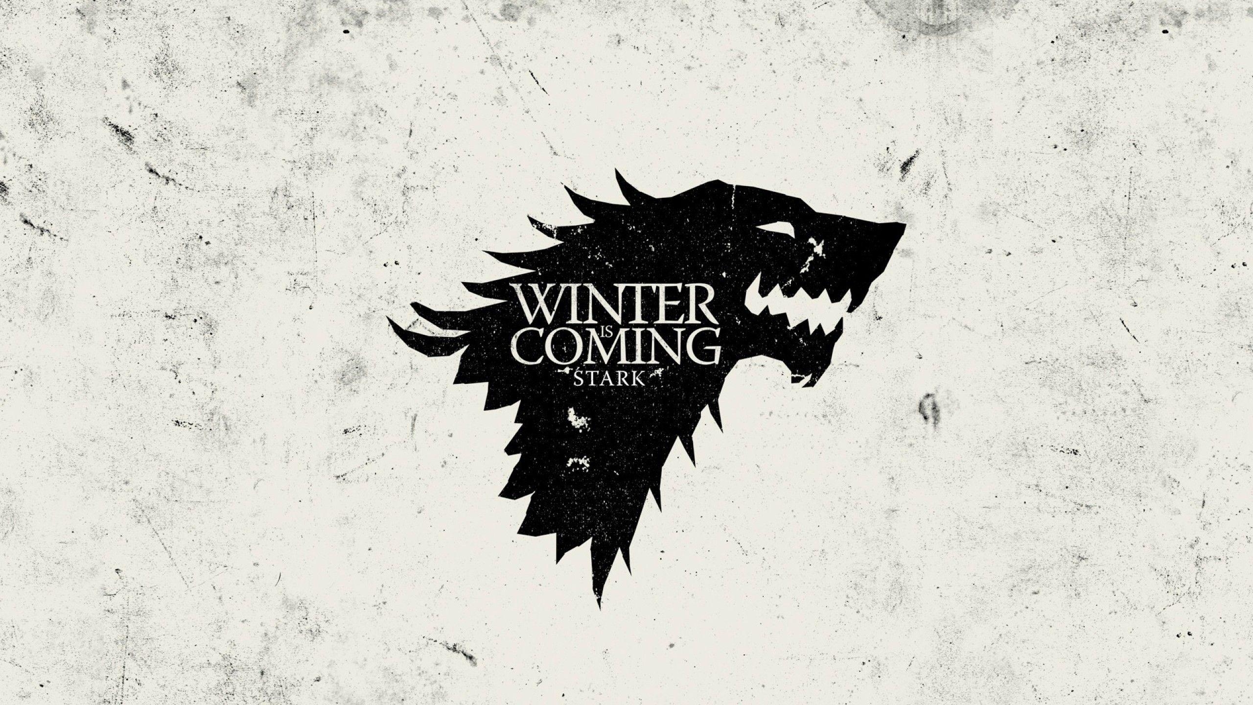 Haus Stark, Sigel, Winter is Coming, Game of Thrones, Download, 2560x1440 HD Desktop