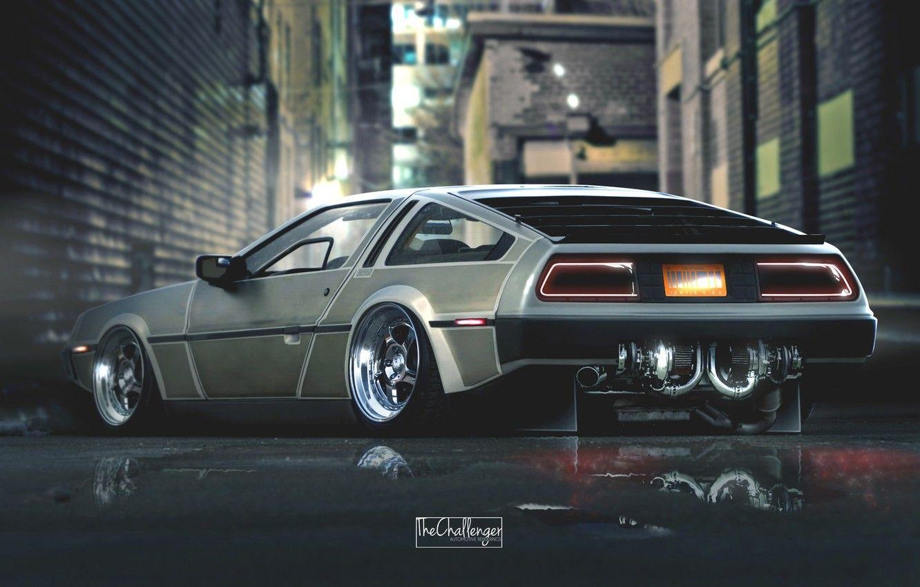 DeLorean, DMC, Kunst, Film, Maschine, 1340x850 HD Desktop