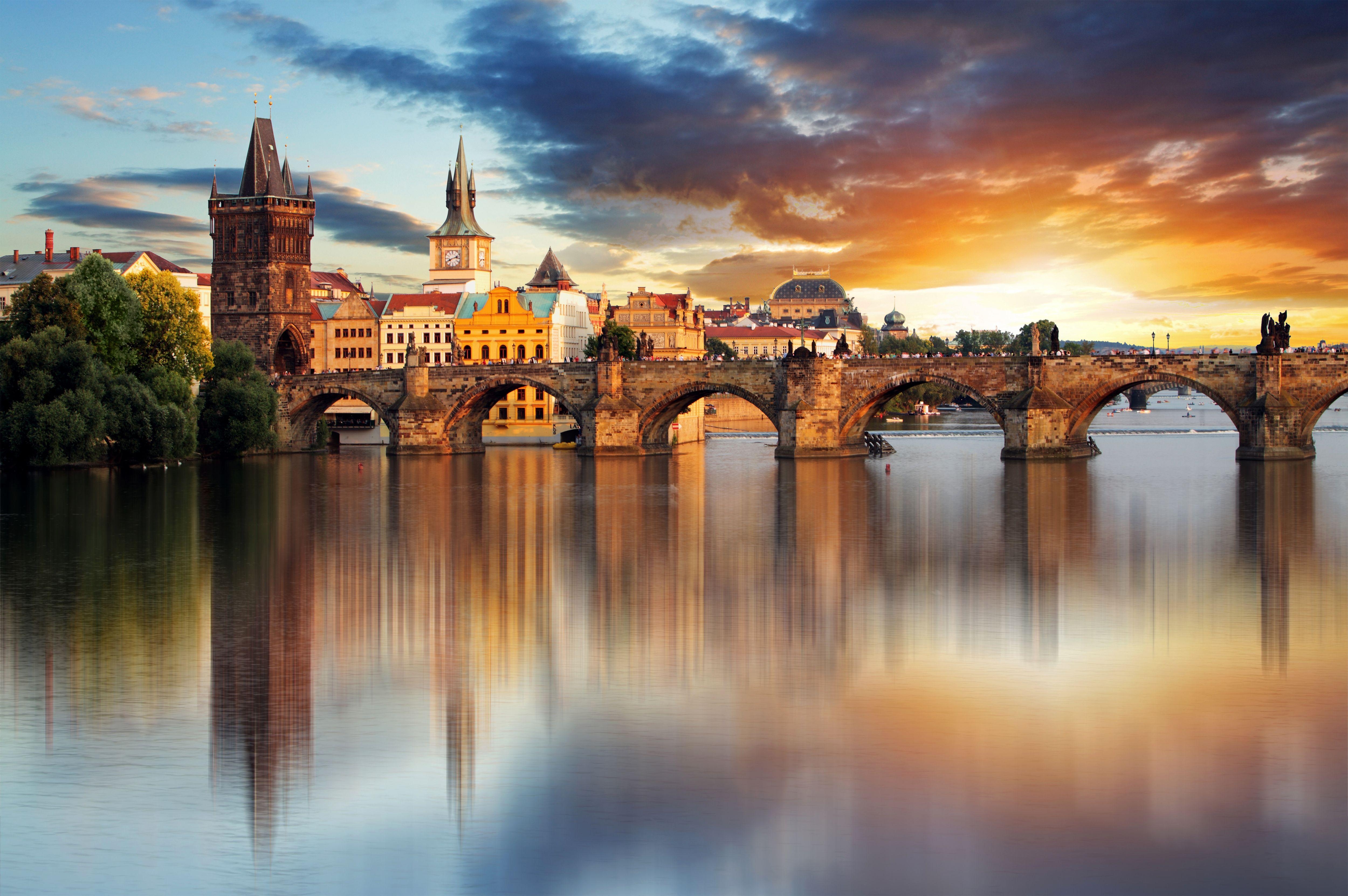 Karlsbrücke, Blick, Prag, Tschechien, 5000x3330 4K Desktop