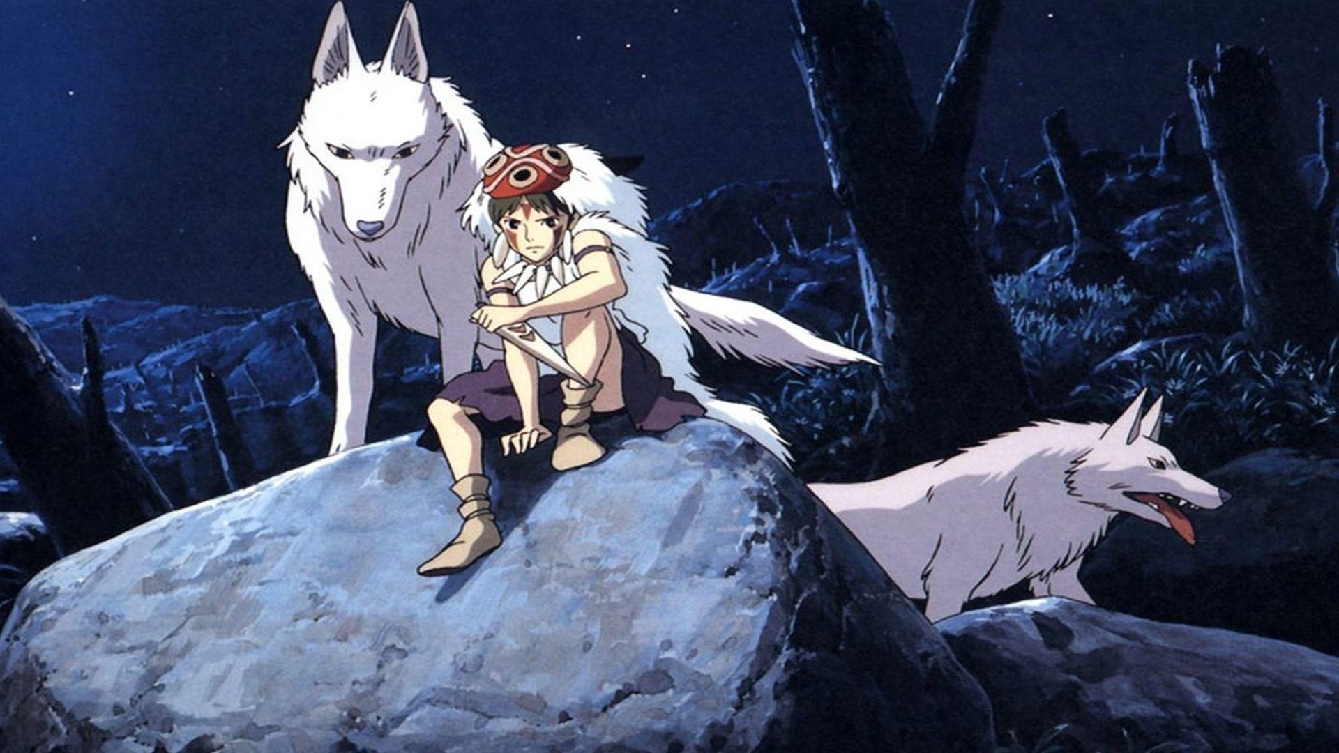 Kostenloser Bildschirmschoner, Prinzessin Mononoke, Anime, Natur, 1920x1080 Full HD Desktop