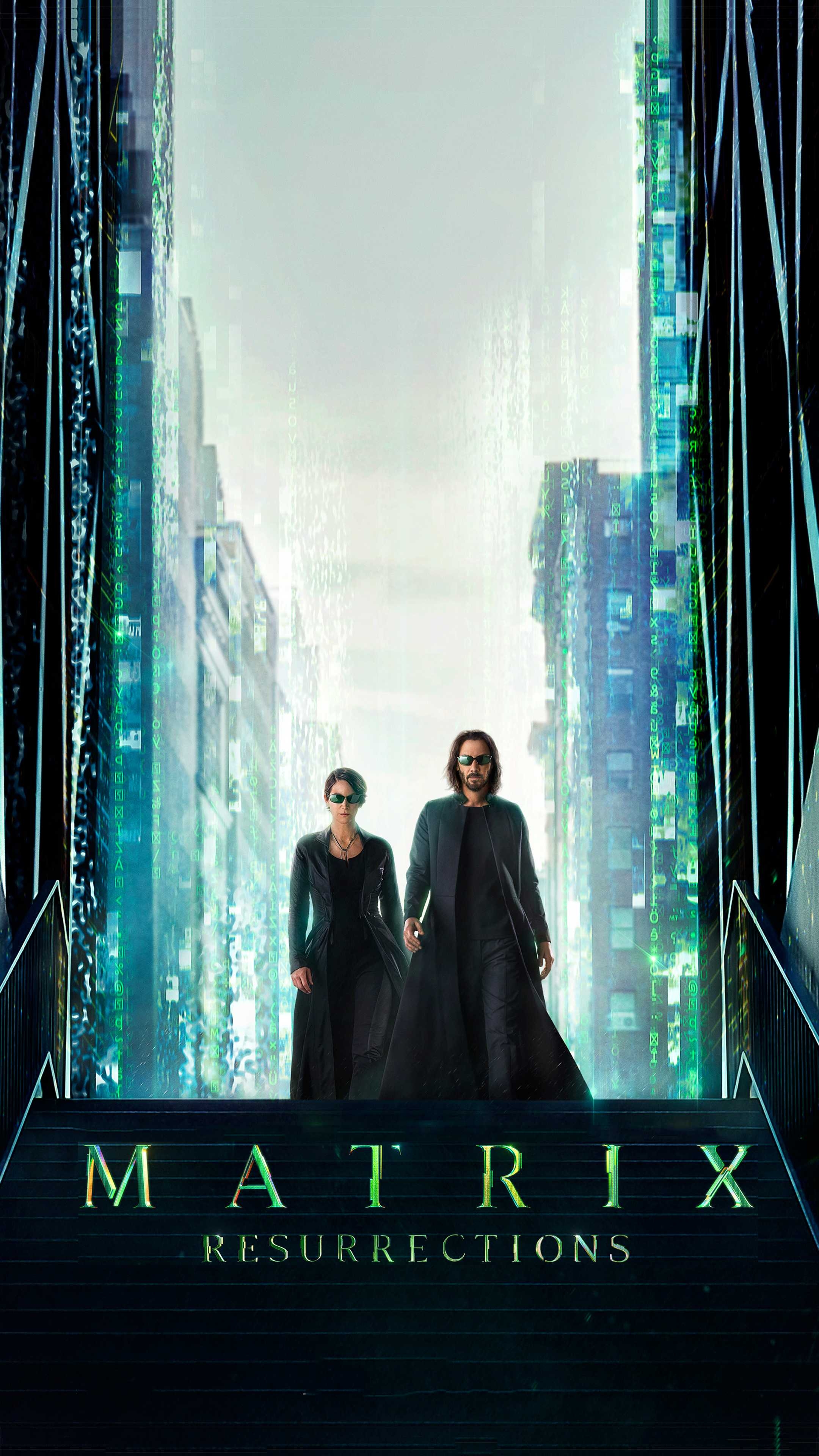 Matrix Resurrections, Neo, Trinity, Sci-Fi, Kino, 2160x3840 4K Handy