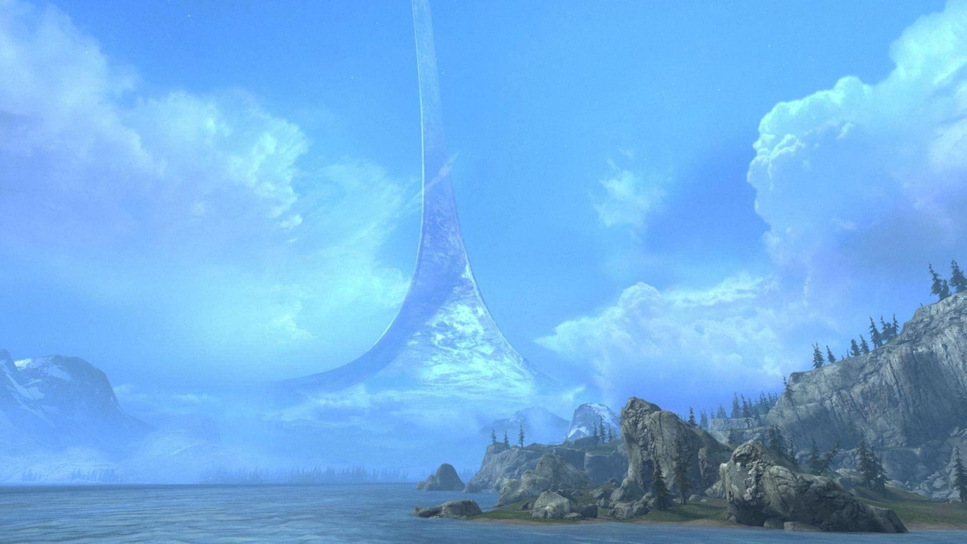 Halo Ring, Zukunft, Sci-Fi, Welt, Hintergrund, 1920x1080 Full HD Desktop