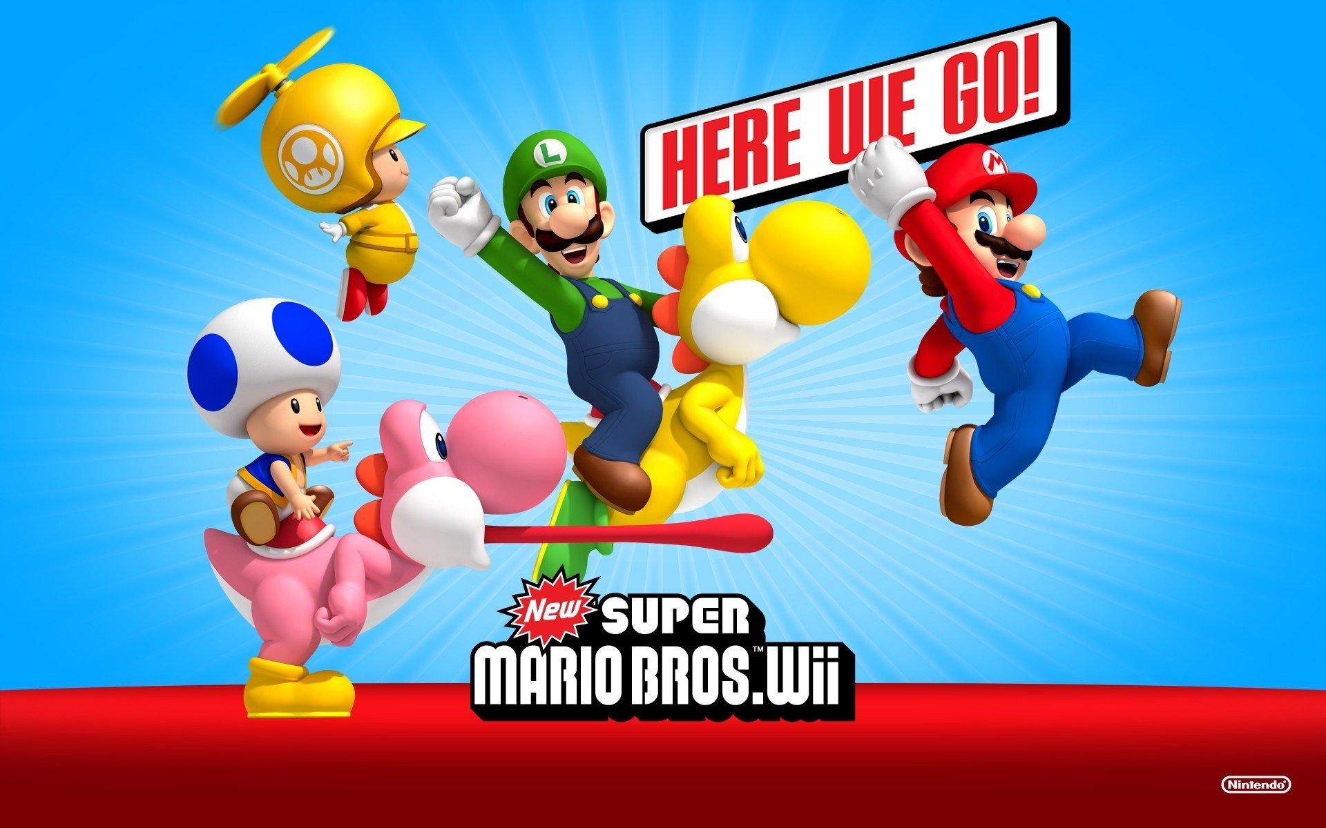 New Super Mario, Wii, HD, Klassiker, Videospiel, 1920x1200 HD Desktop