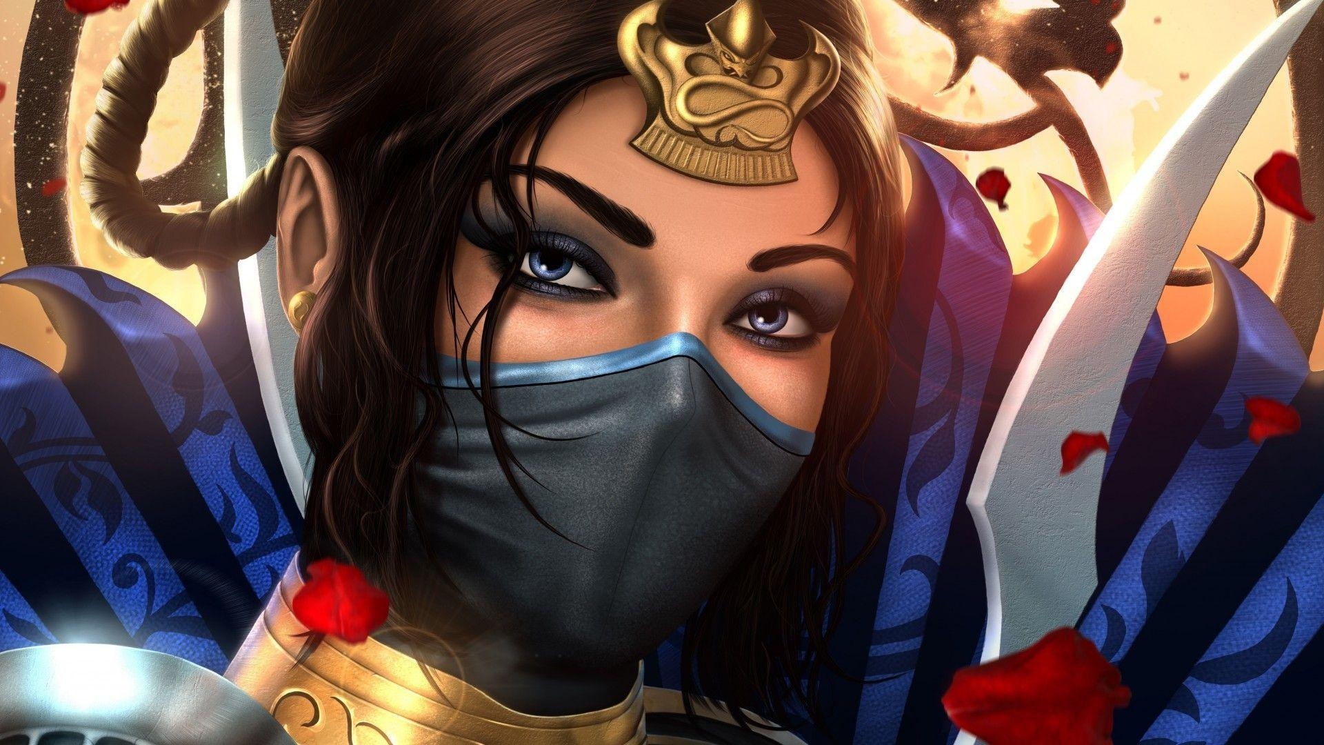 Kitana, Mortal Kombat, Artwork, 4K, Film, 1920x1080 Full HD Desktop