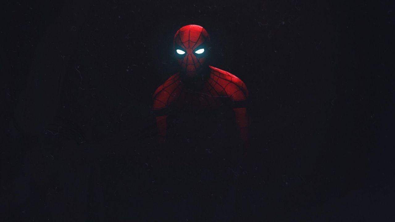 Iron Spider, Dunkel, Kunst, Marvel, Kreativ, 1280x720 HD Desktop