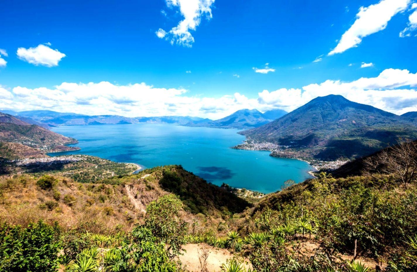 Atitlan See, Guatemala, Vulkan, Landschaft, Natur, 1430x930 HD Desktop