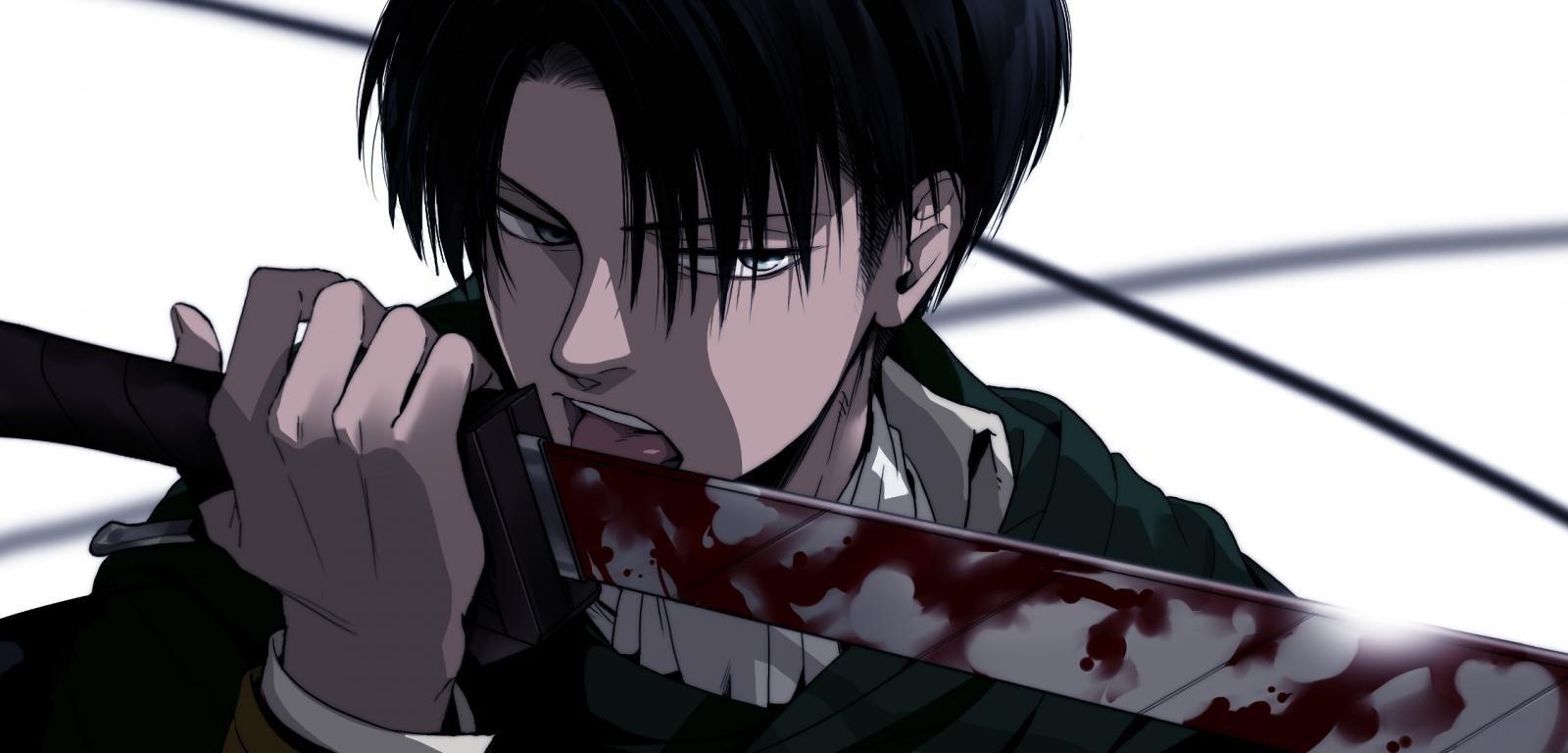 Levi Ackerman, HD, Desktop, Anime, Hintergrund, 1600x770 Dual Screen Desktop