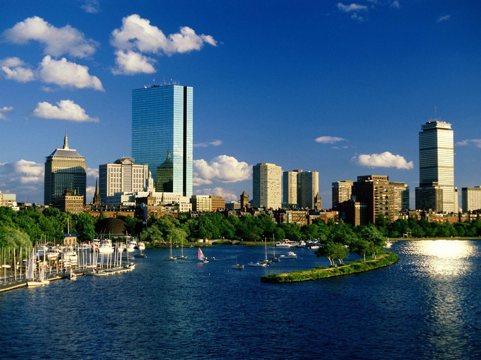 Back Bay, Boston, Massachusetts, Stadtteil, Urban, 1600x1200 HD Desktop