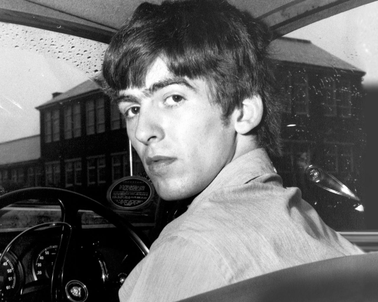 George Harrison, HD, Hintergrund, Beatles, Musiker, 1280x1030 HD Desktop