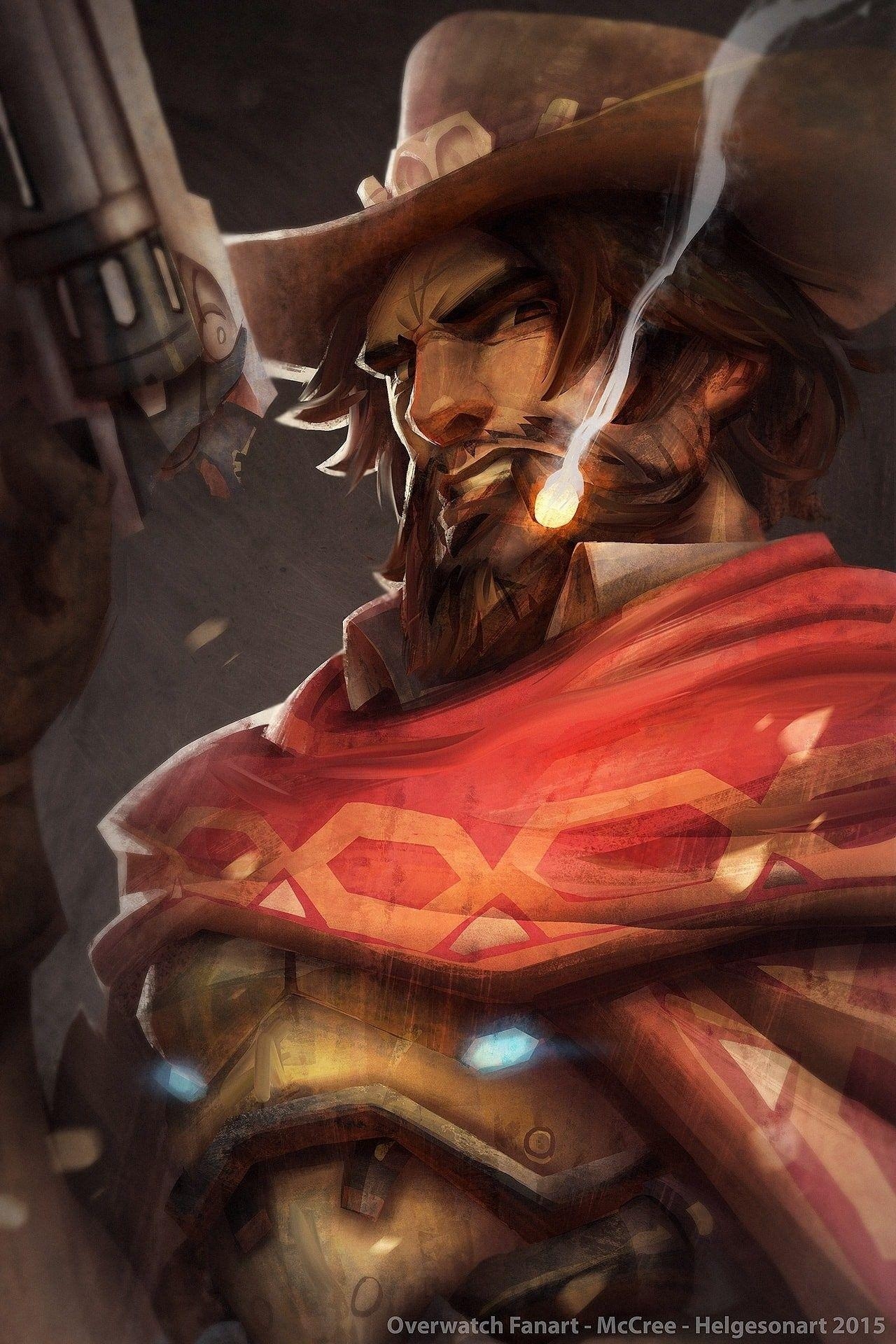 McCree, Hintergrundbild, Bild, Gaming, Overwatch, 1280x1920 HD Handy