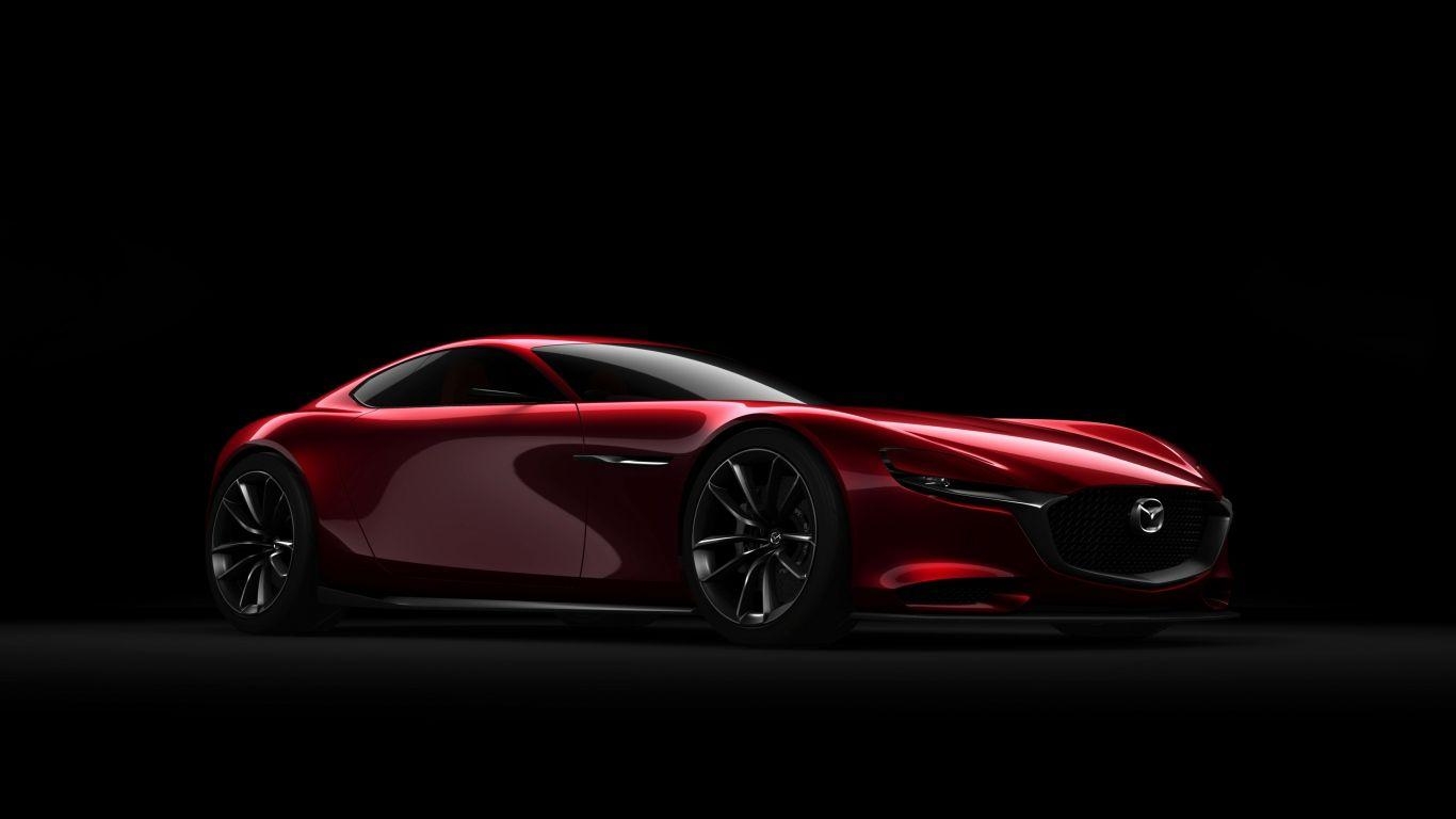 Mazda RX Vision, Konzept, Seitenansicht, Rot, Auto, 1370x770 HD Desktop