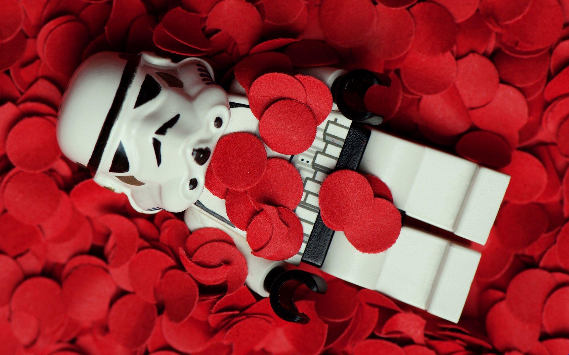 Star Wars, Blumen, Sturmtruppler, American Beauty, Lego, 1920x1200 HD Desktop