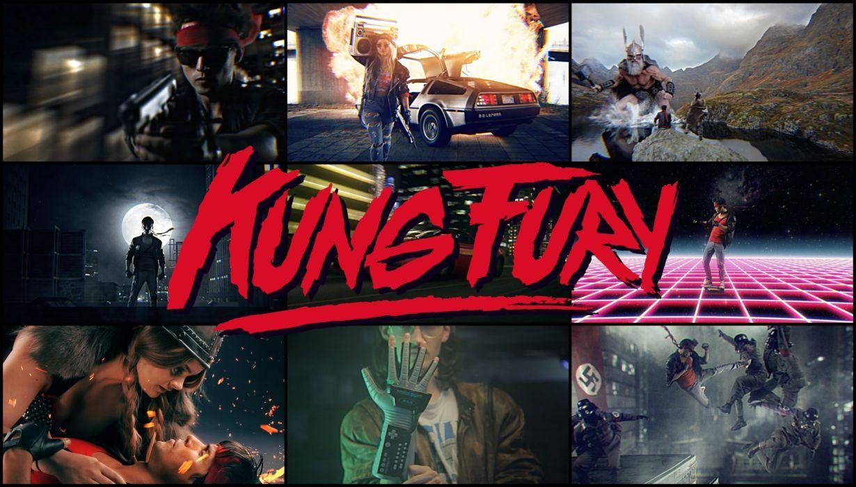 Kung Fury, Action, Komödie, Kampfkunst, Verbrechen, 1230x700 HD Desktop