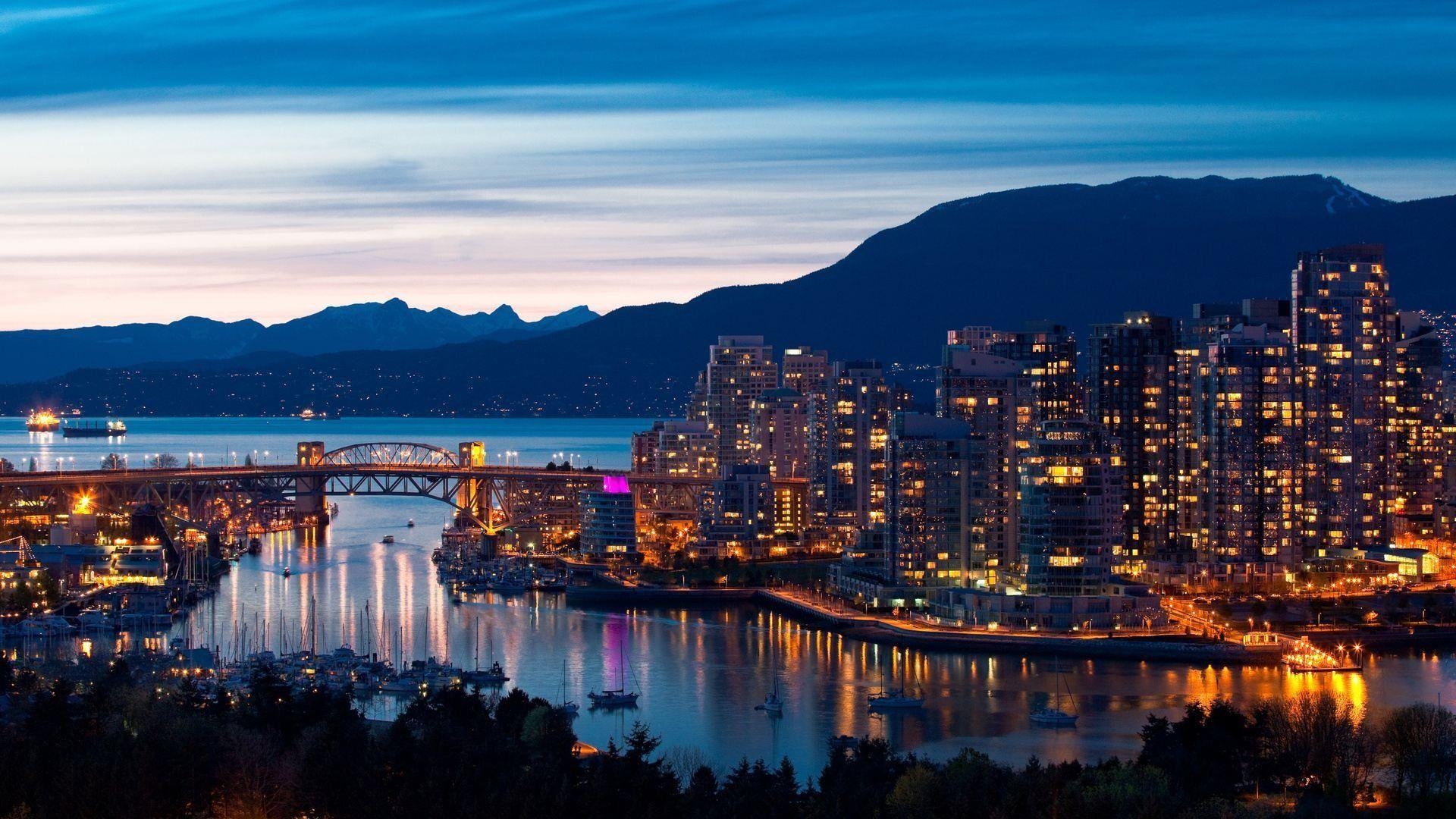 Vancouver BC, Wallpaper, Kanada, Bilder, Stadt, 1920x1080 Full HD Desktop