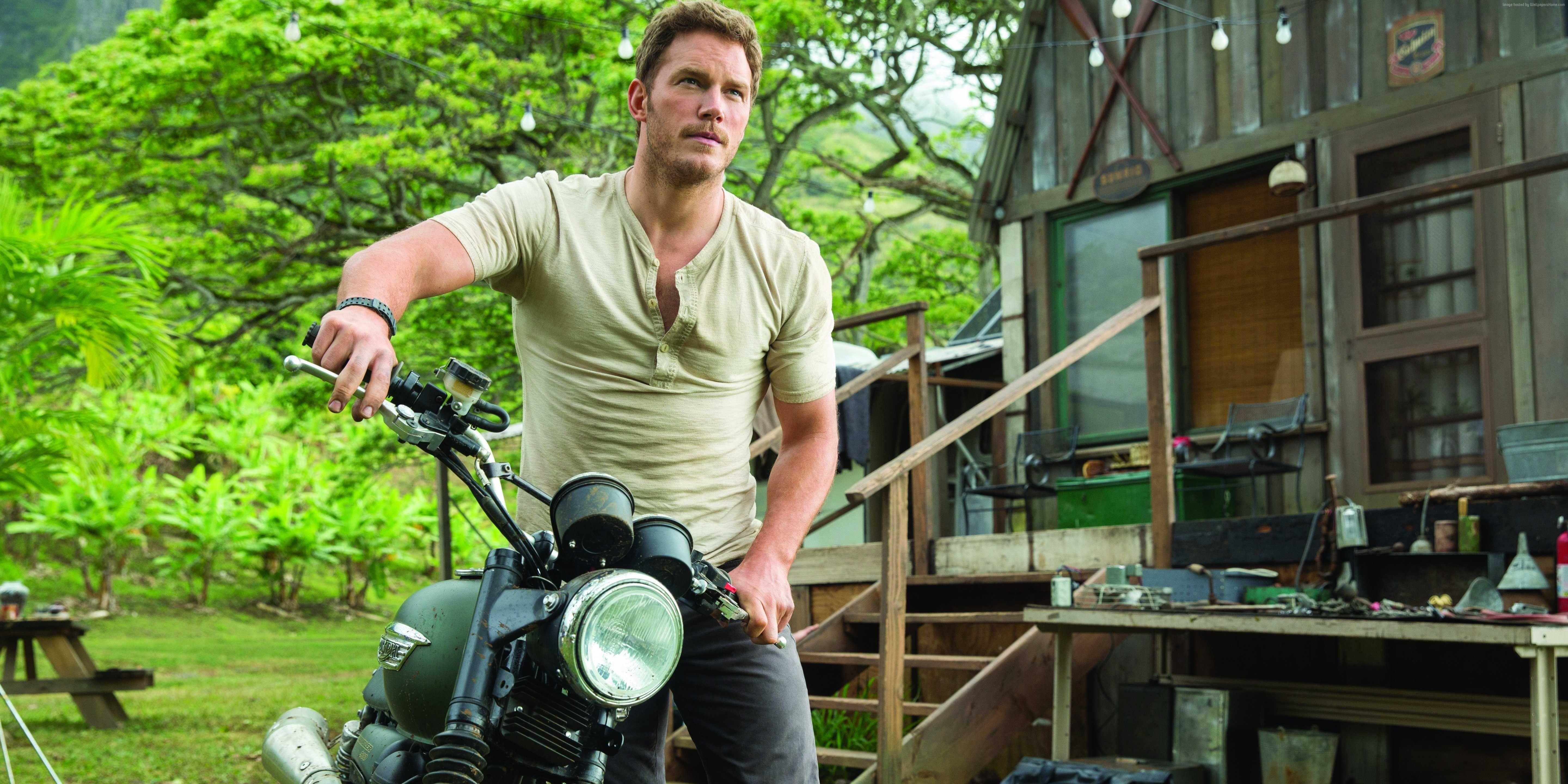 Jurassic World, HD, 1080p, Chris Pratt, Film, 5760x2880 4K Desktop