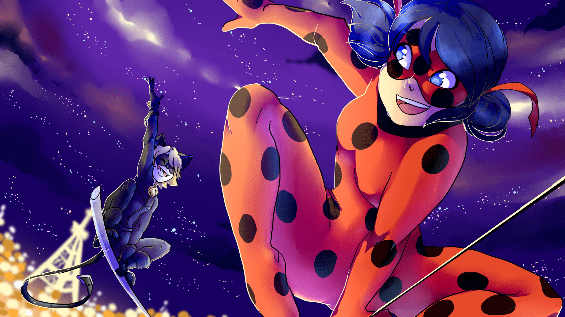 Ladybug, Desktop, Cat Noir, Miraculous, Cartoons, 1920x1080 Full HD Desktop