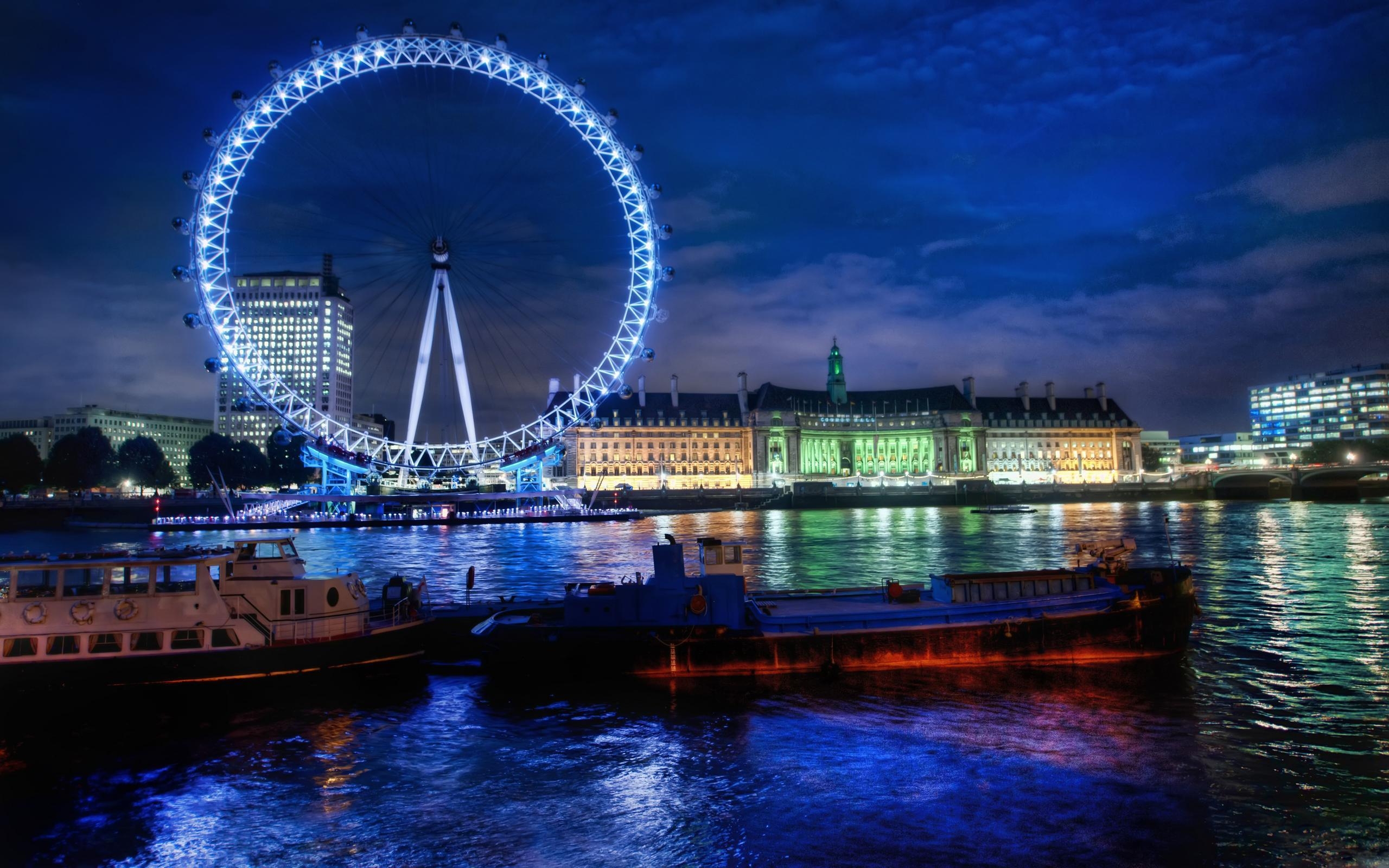 London Eye, HD, Desktop, Breitbild, Reisen, 2560x1600 HD Desktop