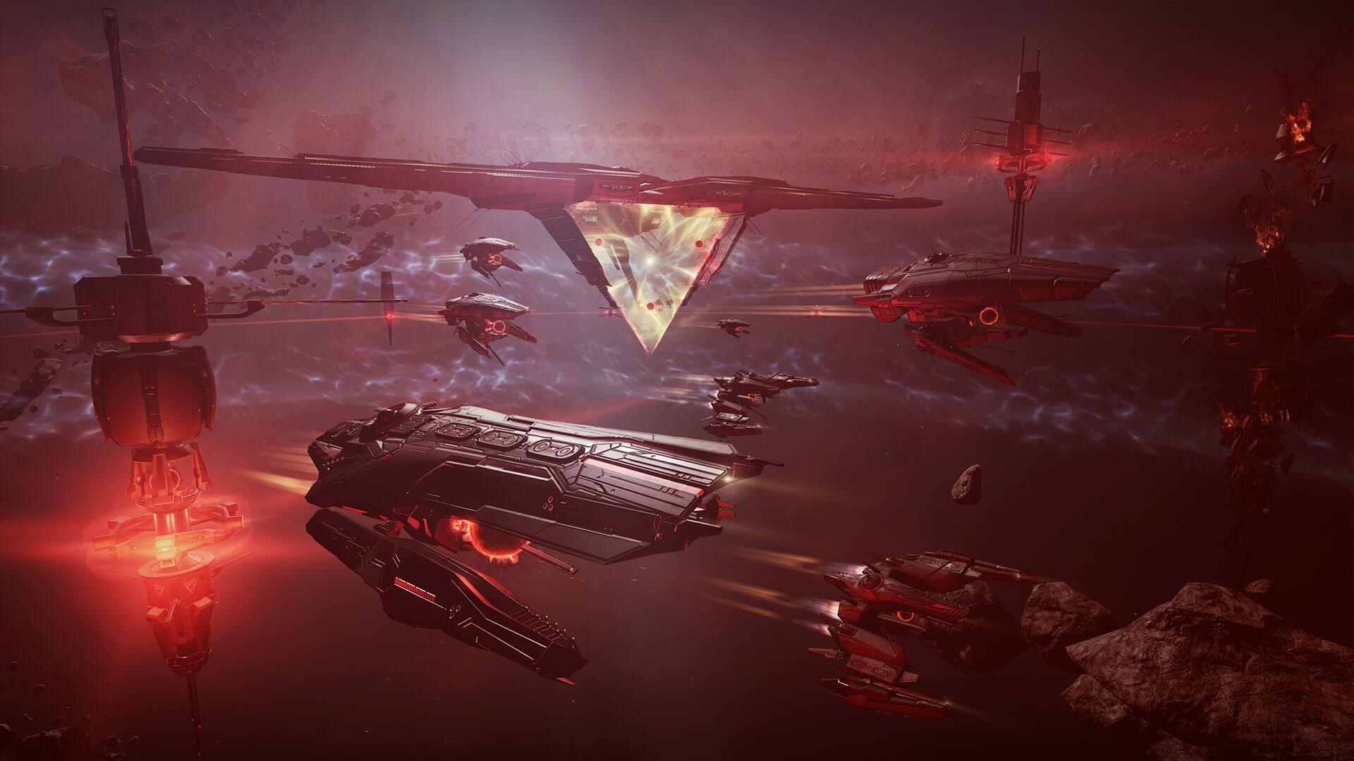 Eve Online, Triglavian Invasion, Spieler, Weltraumabenteuer, 1920x1080 Full HD Desktop