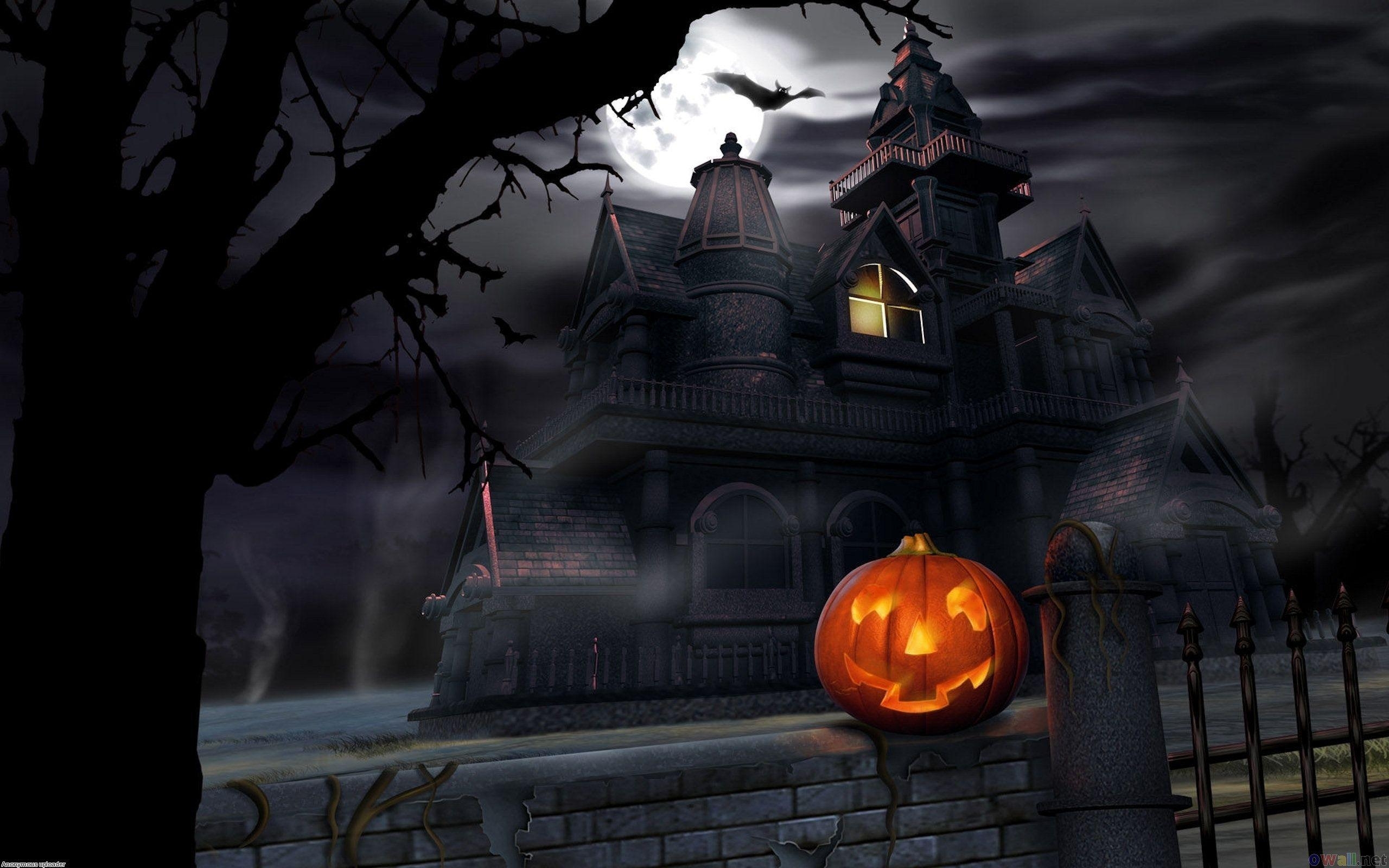 Halloween, Spukhaus, Horror, Geister, Angst, 2560x1600 HD Desktop