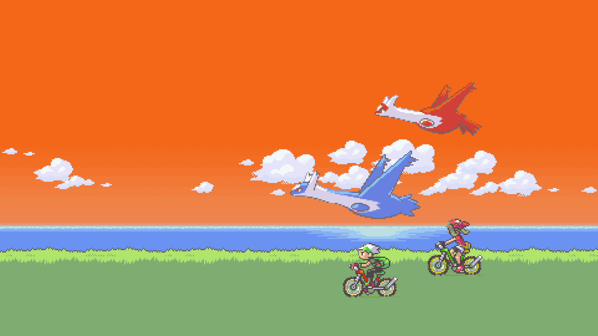 Latias, Pokémon, Latios, Brendan, Anime, 1920x1080 Full HD Desktop