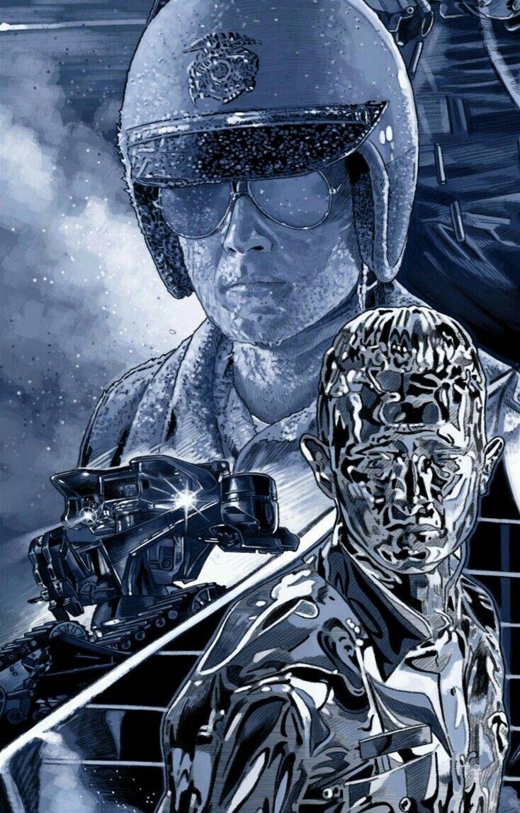 Terminator 2, T-1000, Robert Patrick, Fanart, Bösewicht, 740x1150 HD Handy