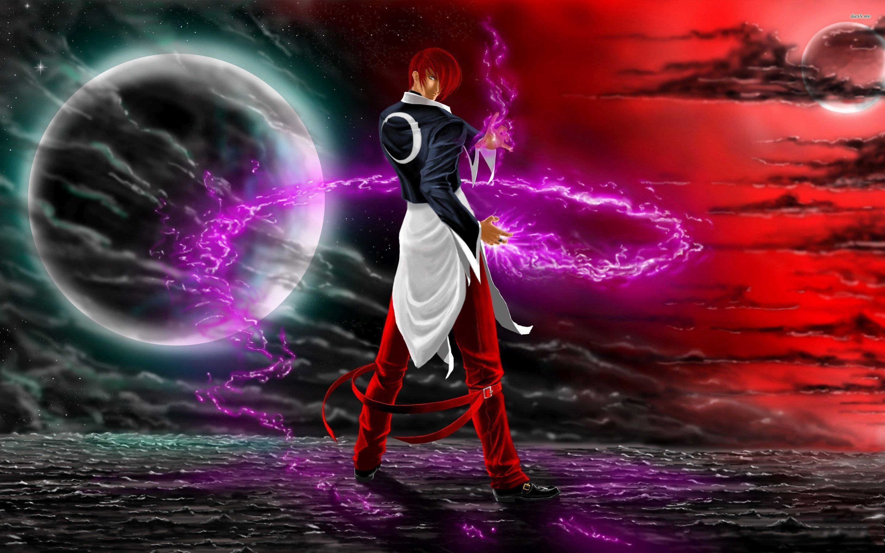 Iori Yagami, King of Fighters, Charakter, Gaming, Design, 2880x1800 HD Desktop