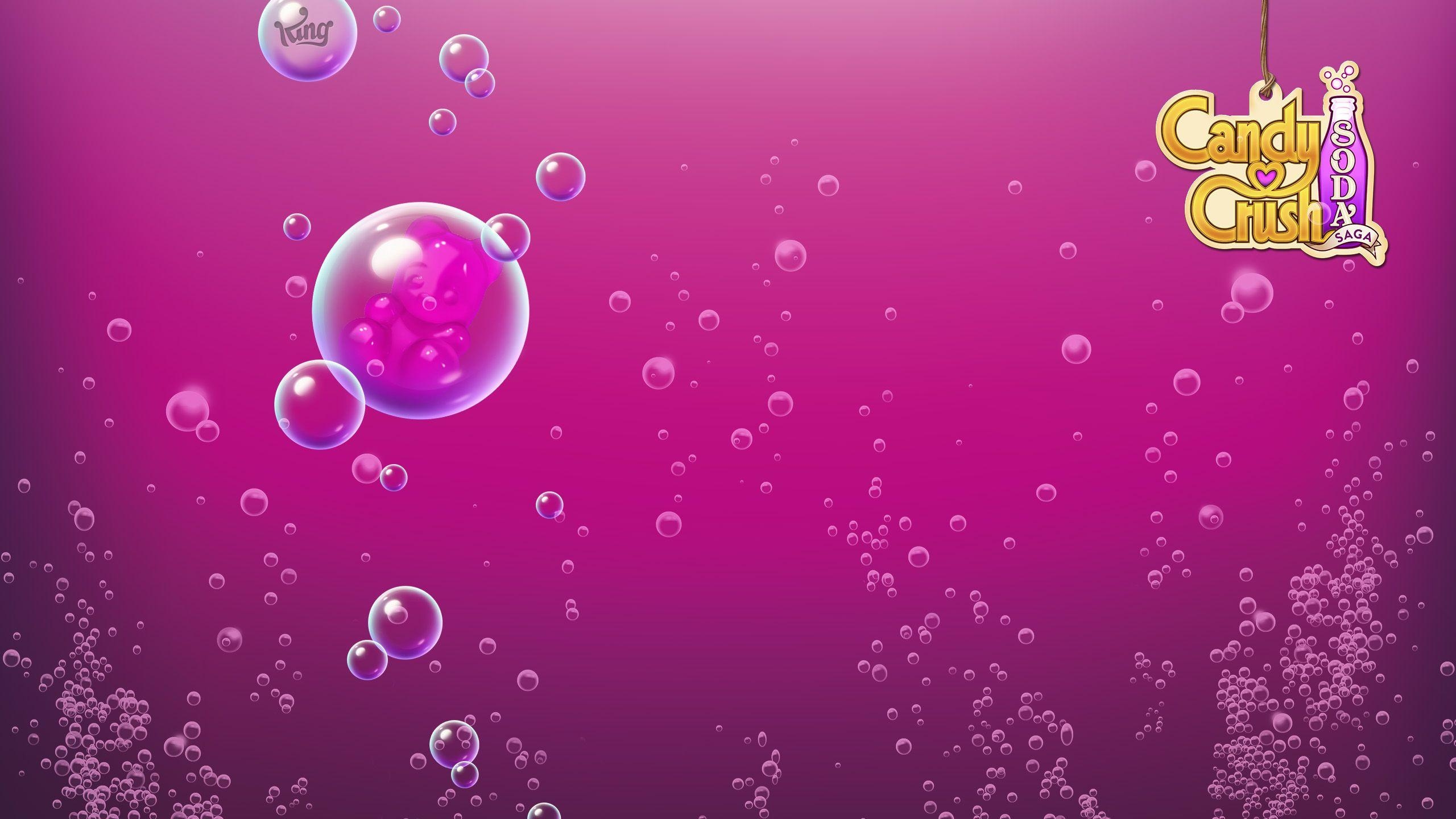 Candy Crush, Soda Saga, HD Hintergrund, Spiel, Limonade, 2560x1440 HD Desktop