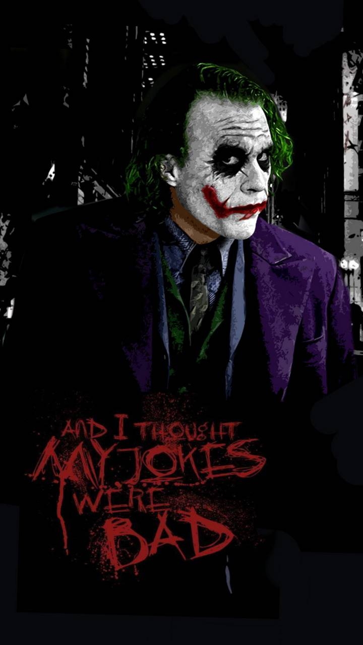 Joker, Heath Ledger, Hintergrund, Kult, Film, 720x1280 HD Handy