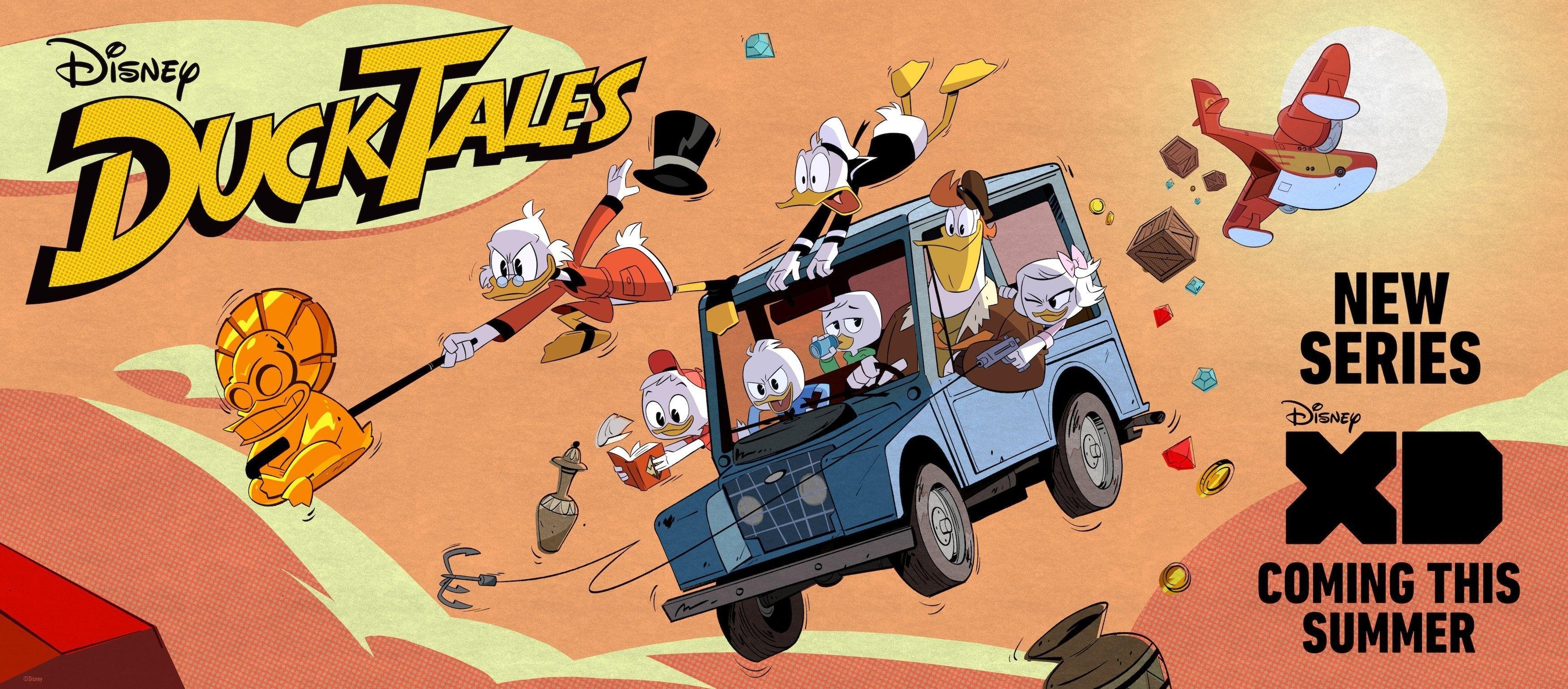 Ducktales, Cartoon, Disney, Bild, Hintergrund, 3500x1540 Dual Screen Desktop