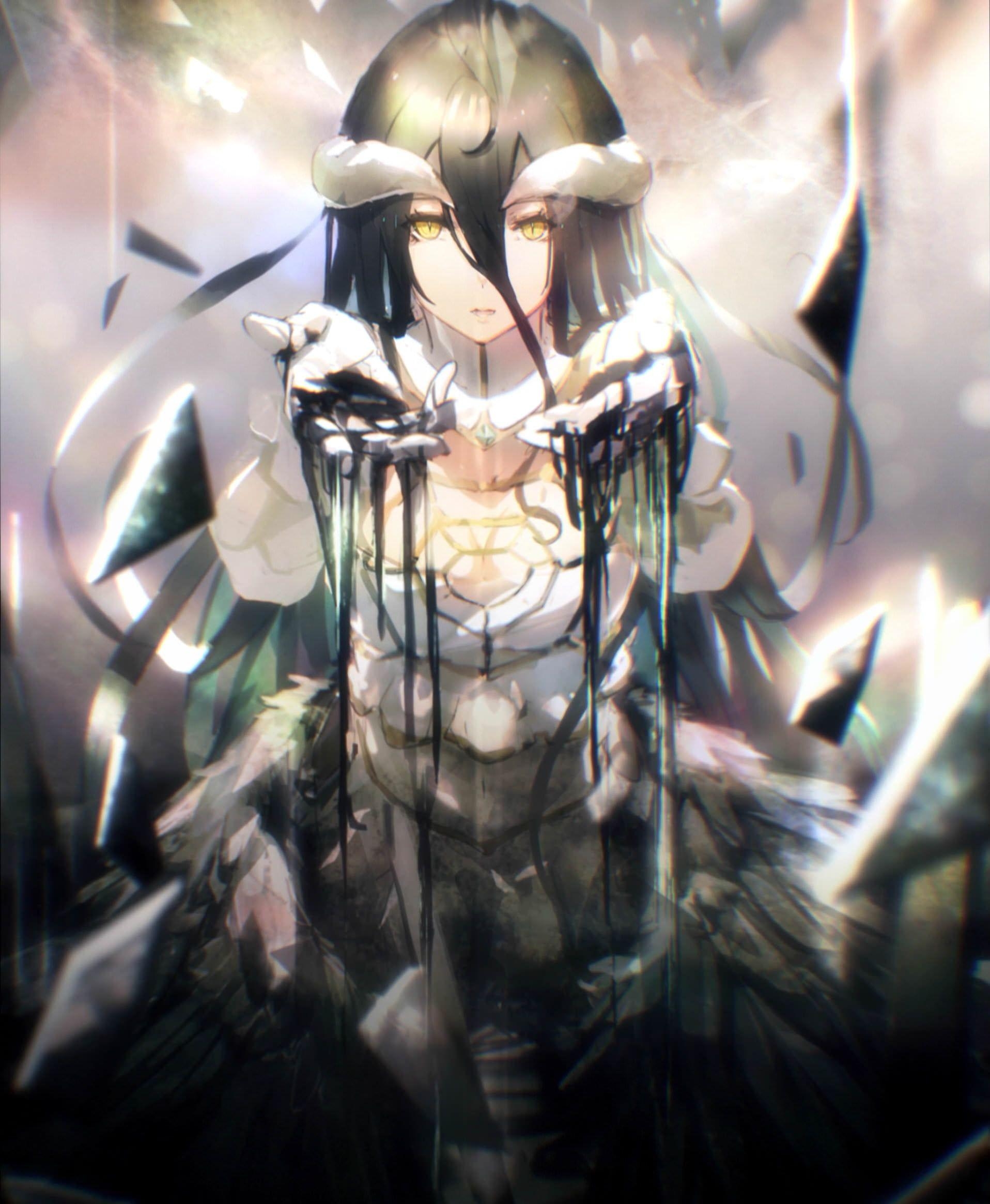 Albedo, Overlord, Anime, weiblicher Charakter, digital, 1920x2330 HD Handy