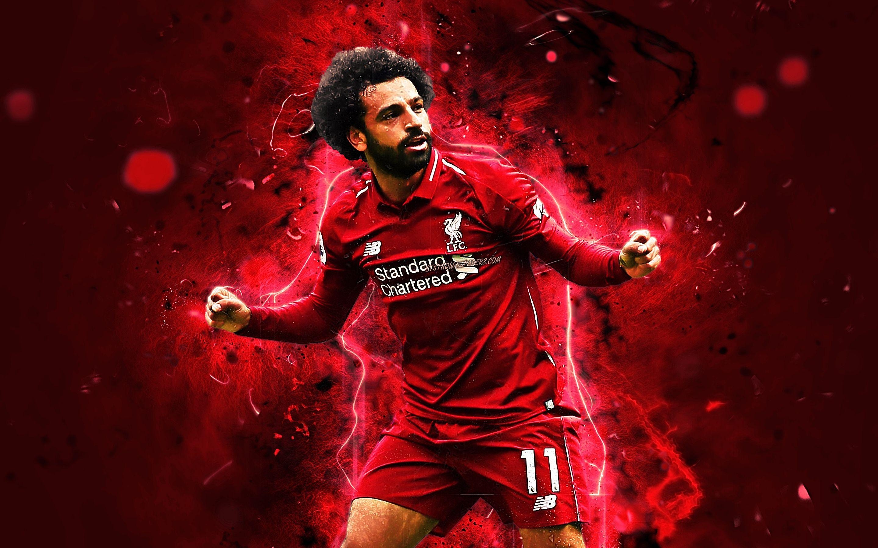 Mohamed Salah, Ghaly, HD Bild, Fußball, Hintergrund, 2880x1800 HD Desktop