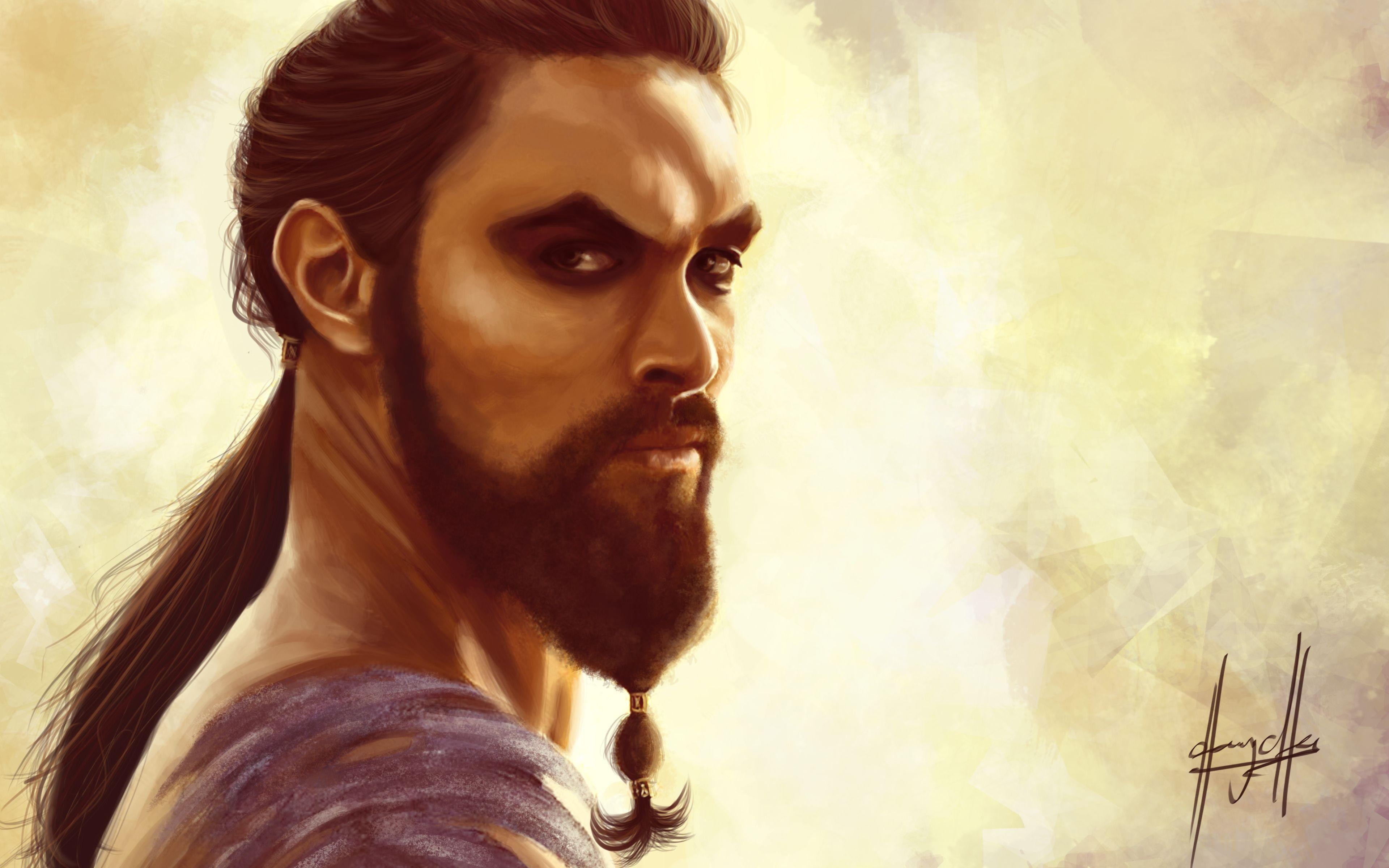 Khal Drogo, Digital Art, 4K, Bildschirm, Wandbild, 3840x2400 4K Desktop