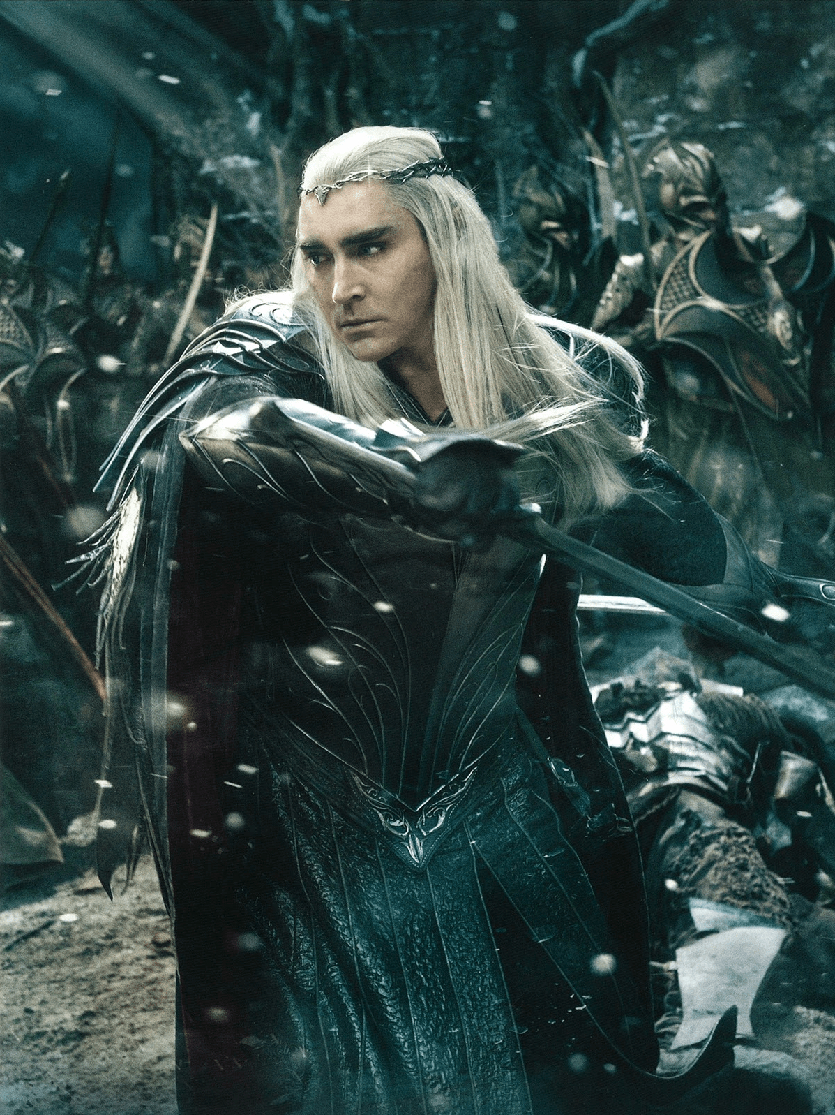 Elrond, Thranduil, Comic-Schlacht, Hobbit, Fantasy, 1200x1600 HD Handy