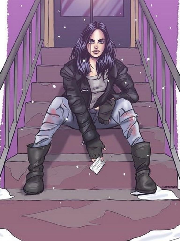 Jessica Jones, Android Kunst, TV-Serie, Marvel, Charakterbild, 770x1030 HD Handy