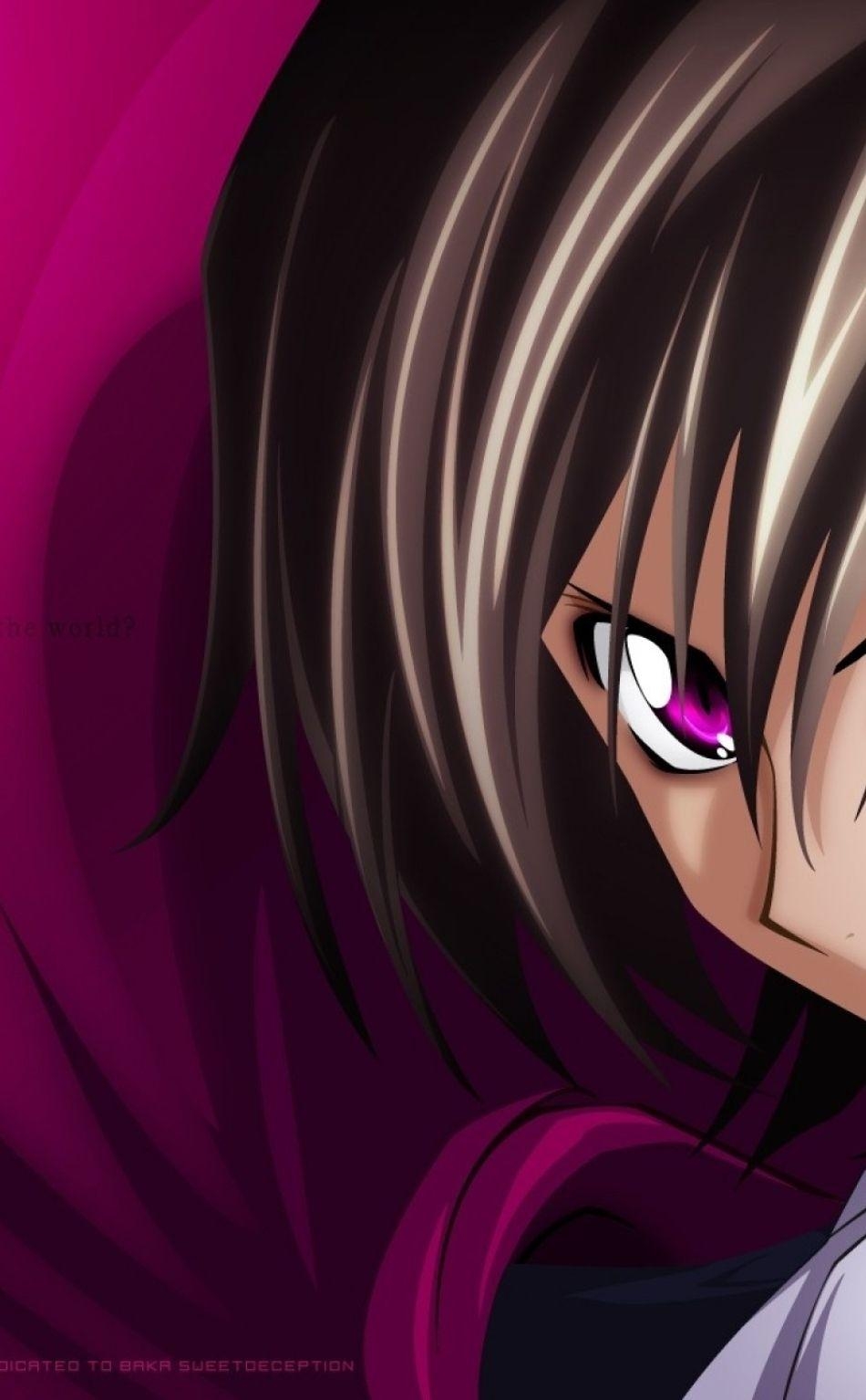 Lelouch Lamperouge, Code Geass, 4K, Anime, Bild, 950x1540 HD Handy