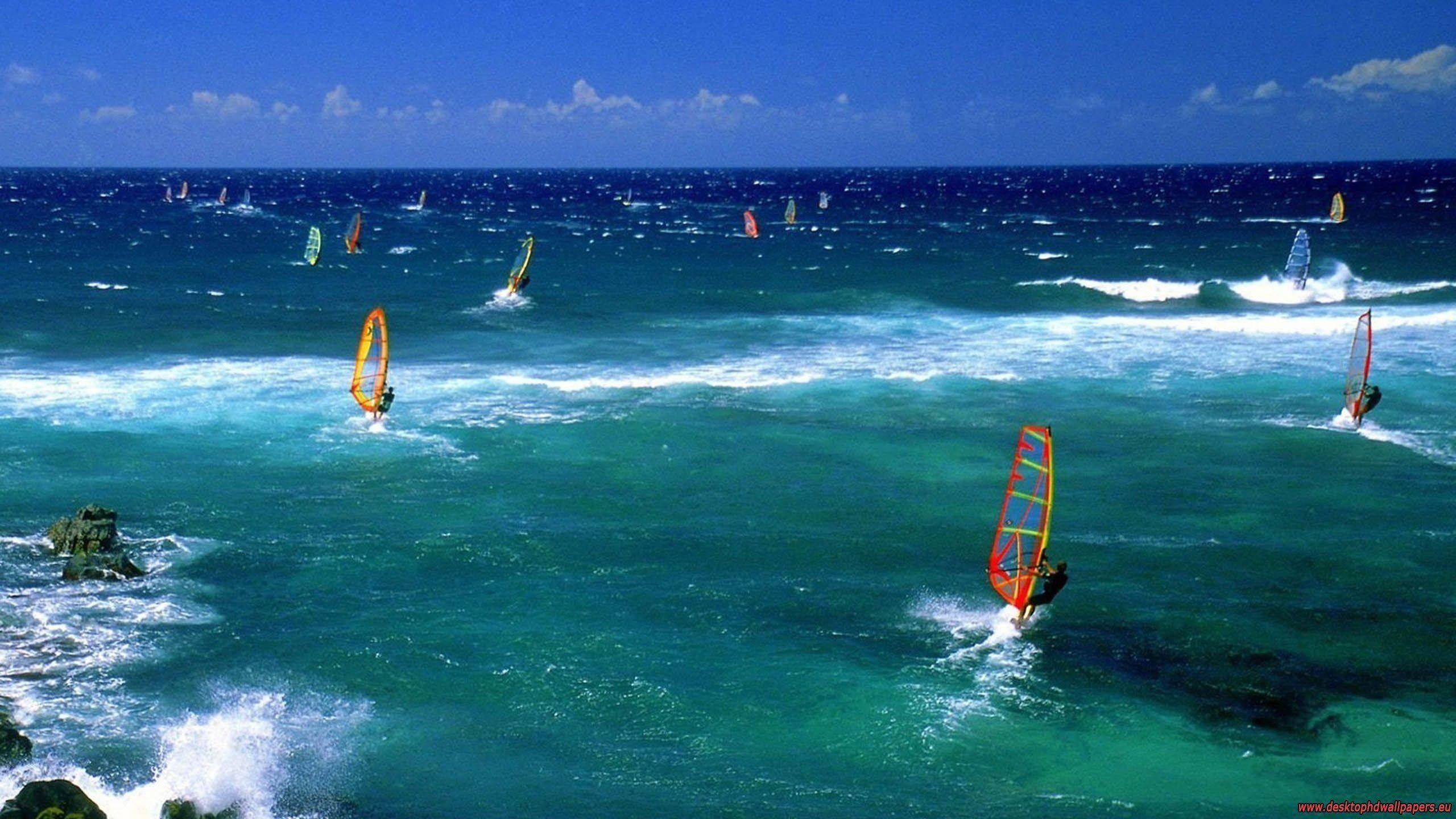 Windsurfen, Wasser, HD, Desktop, Mobil, 2560x1440 HD Desktop