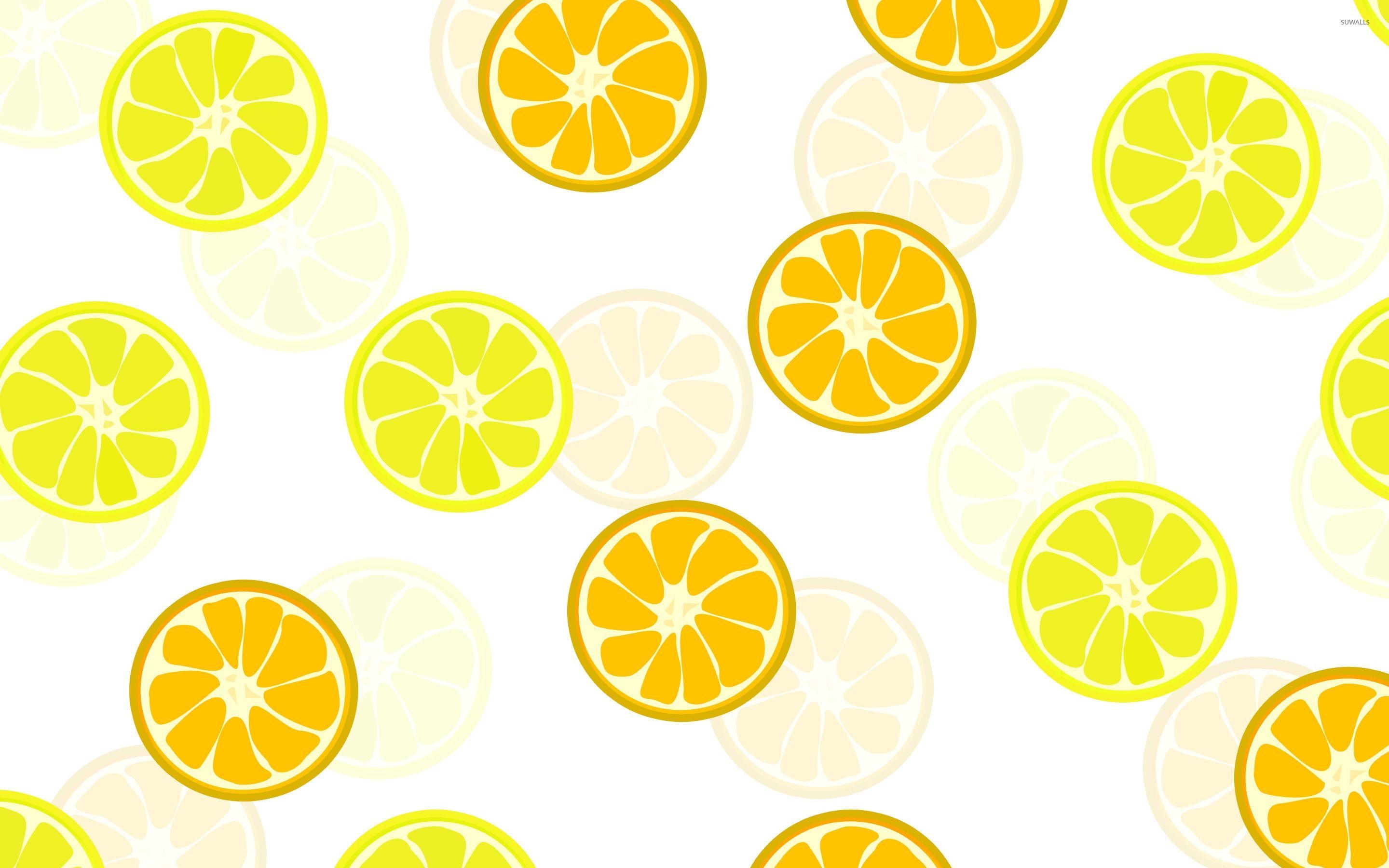 Orange, Zitrone, Scheiben, Hintergrund, Frucht, 2880x1800 HD Desktop