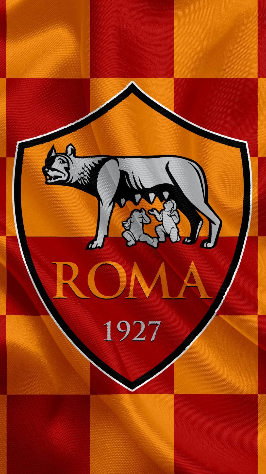 AS Roma, Sport, Tapete, Teamfarben, Hintergrund, 1080x1920 Full HD Handy