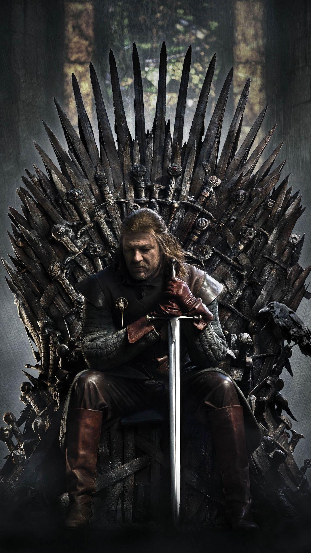 Ned Stark, Iron Throne, Game of Thrones, Android, Download, 1080x1920 Full HD Handy