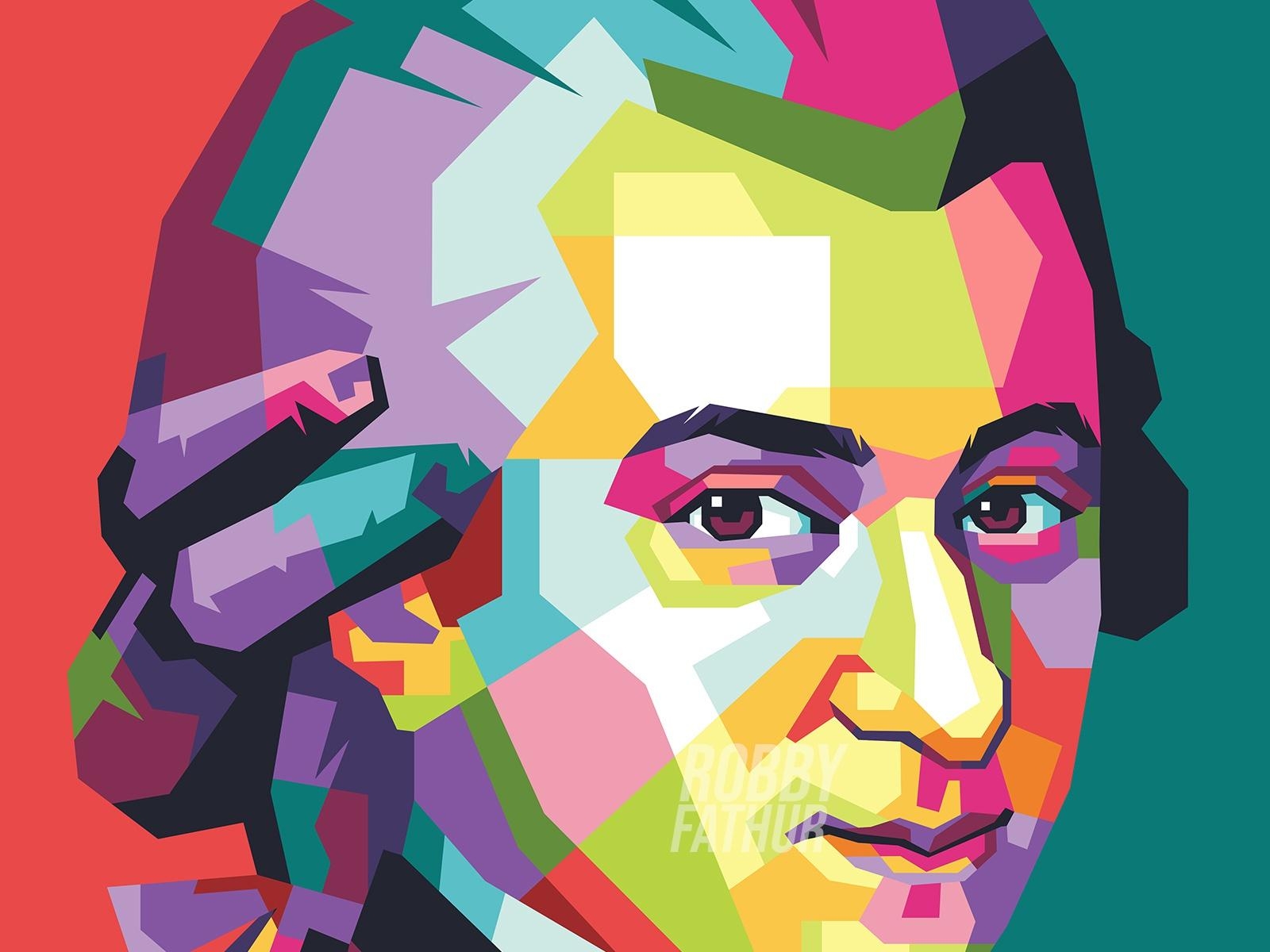 Mozart, Robby Fathur, Porträt, Dribbble, Künstler, 1600x1200 HD Desktop