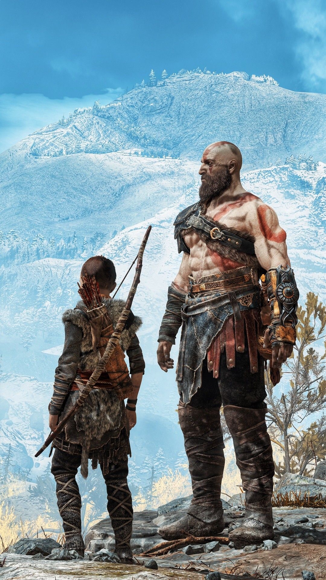 God of War, Ragnarök, PS5, Hintergrund, Spiel, 1080x1920 Full HD Handy