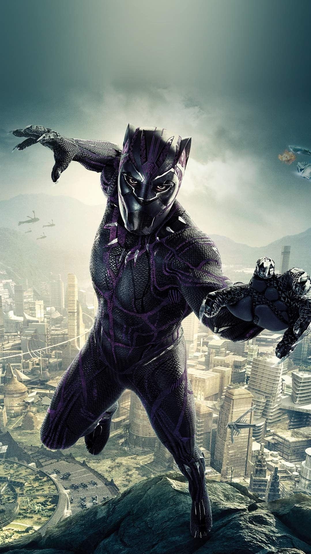 Wakanda Forever, Smartphone Hintergrund, Black Panther, Superheld, HD, 1080x1920 Full HD Handy