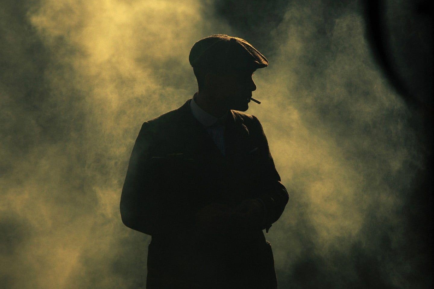 Cillian Murphy, Silhouette, Zigarette, Peaky Blinders, Stil, 1440x960 HD Desktop