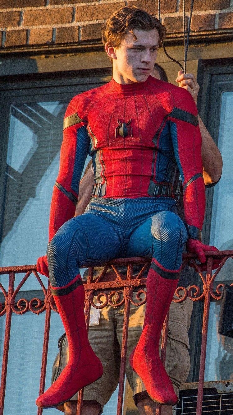 Tom Holland, Spider-Man, Kino, Superheld, Film, 750x1340 HD Handy