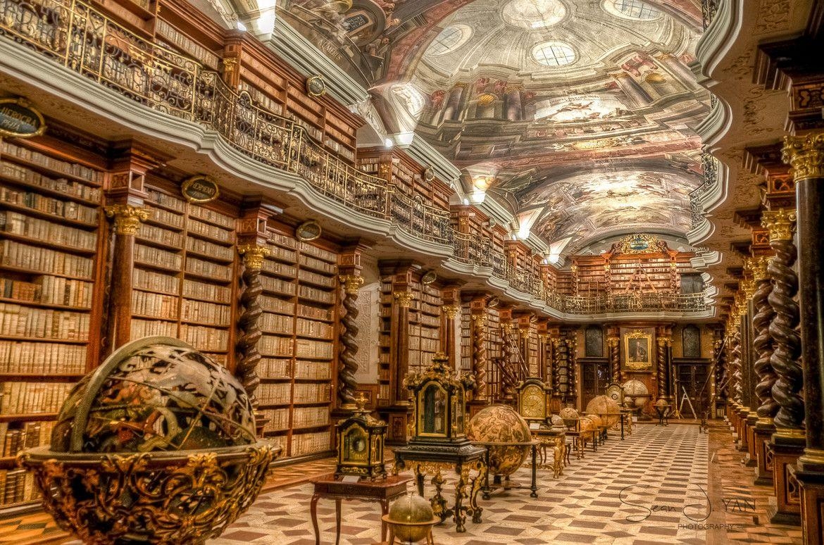 Tschechische, Bibliothek, Bücher, Wissen, Geschicht, 1170x780 HD Desktop