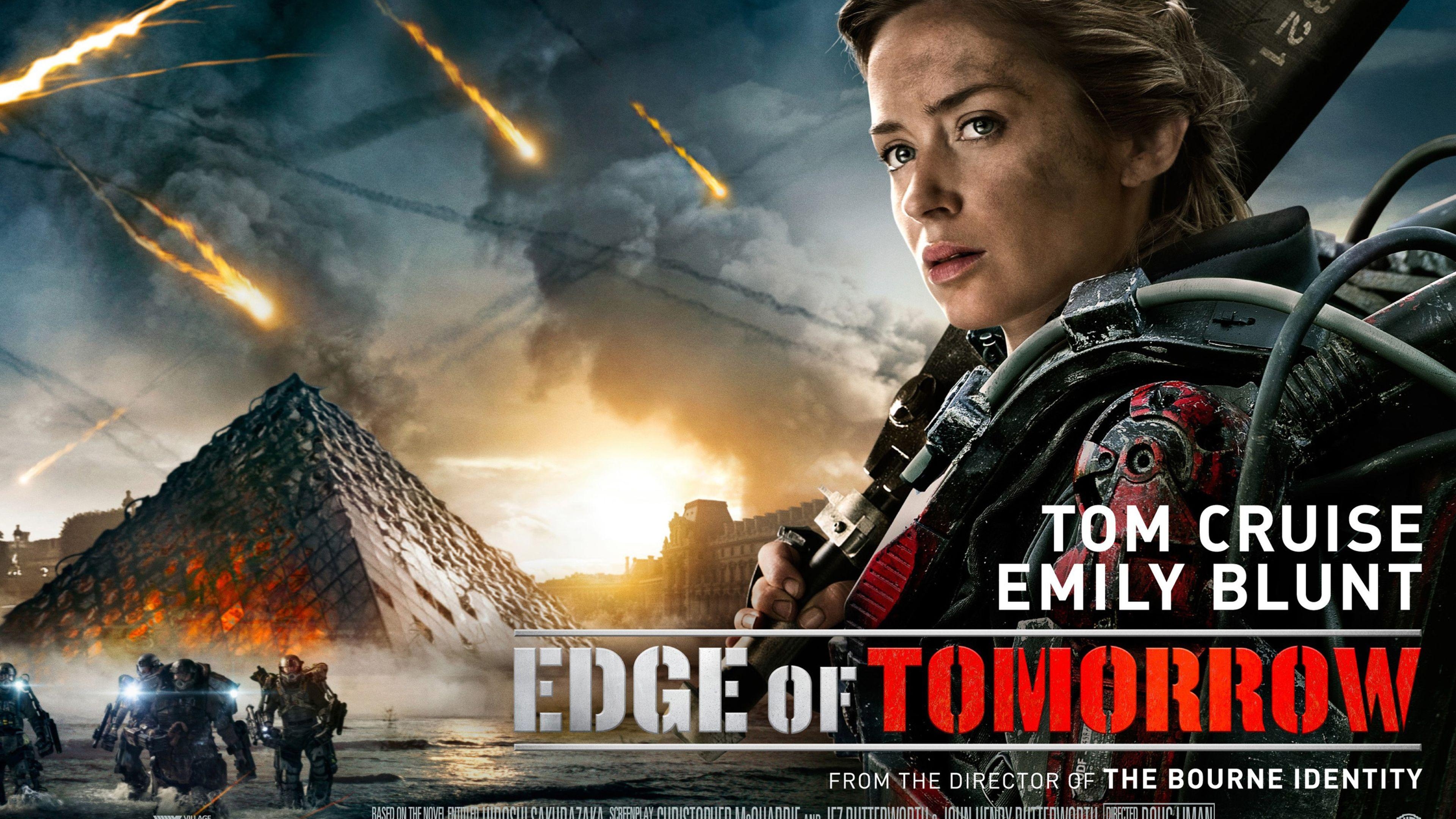 Emily Blunt, Edge of Tomorrow, 4K, Film, Tom Cruise, 3840x2160 4K Desktop