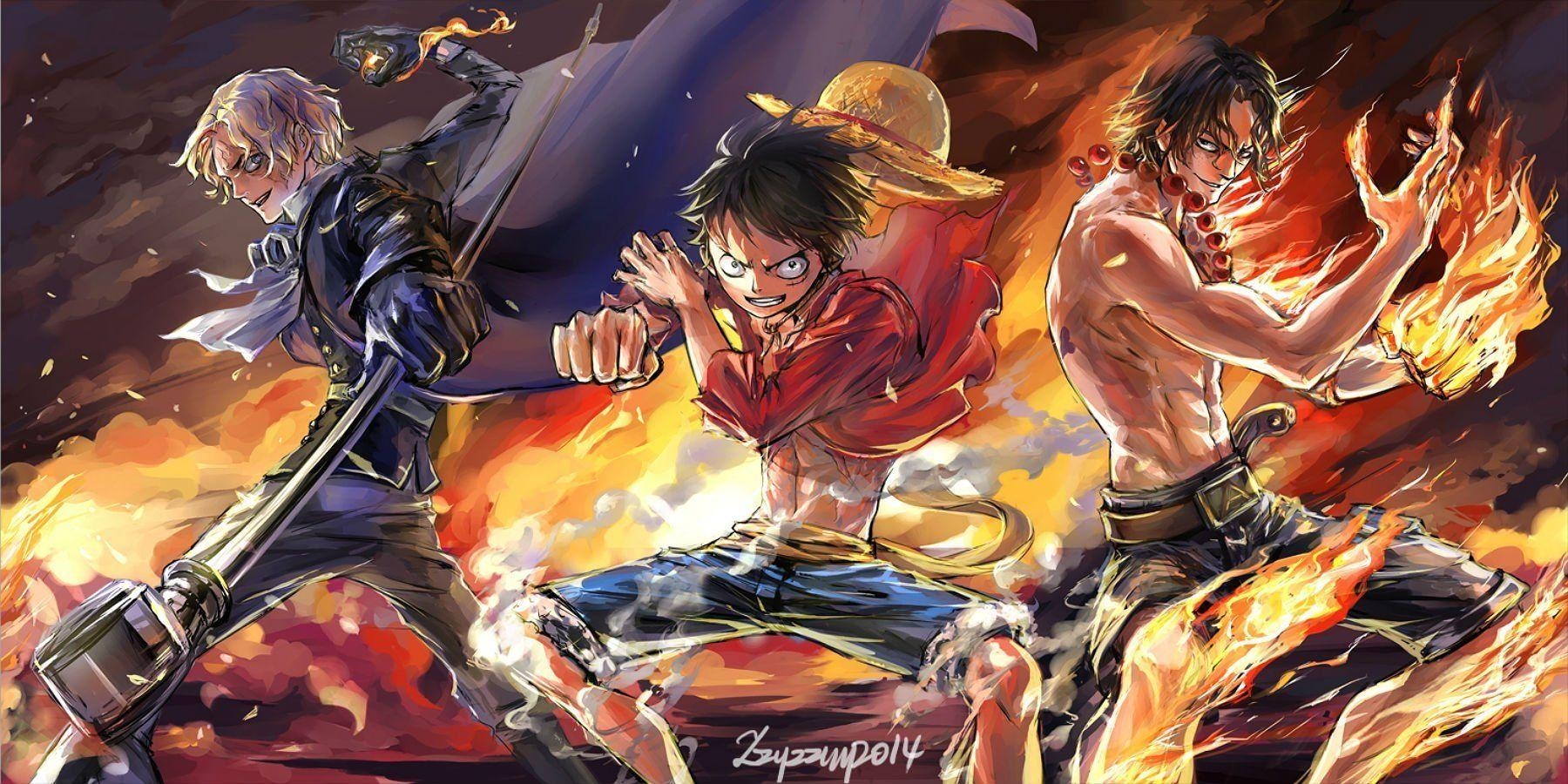 One Piece, HD Bild, Piraten, Anime, Kunst, 1800x900 Dual Screen Desktop